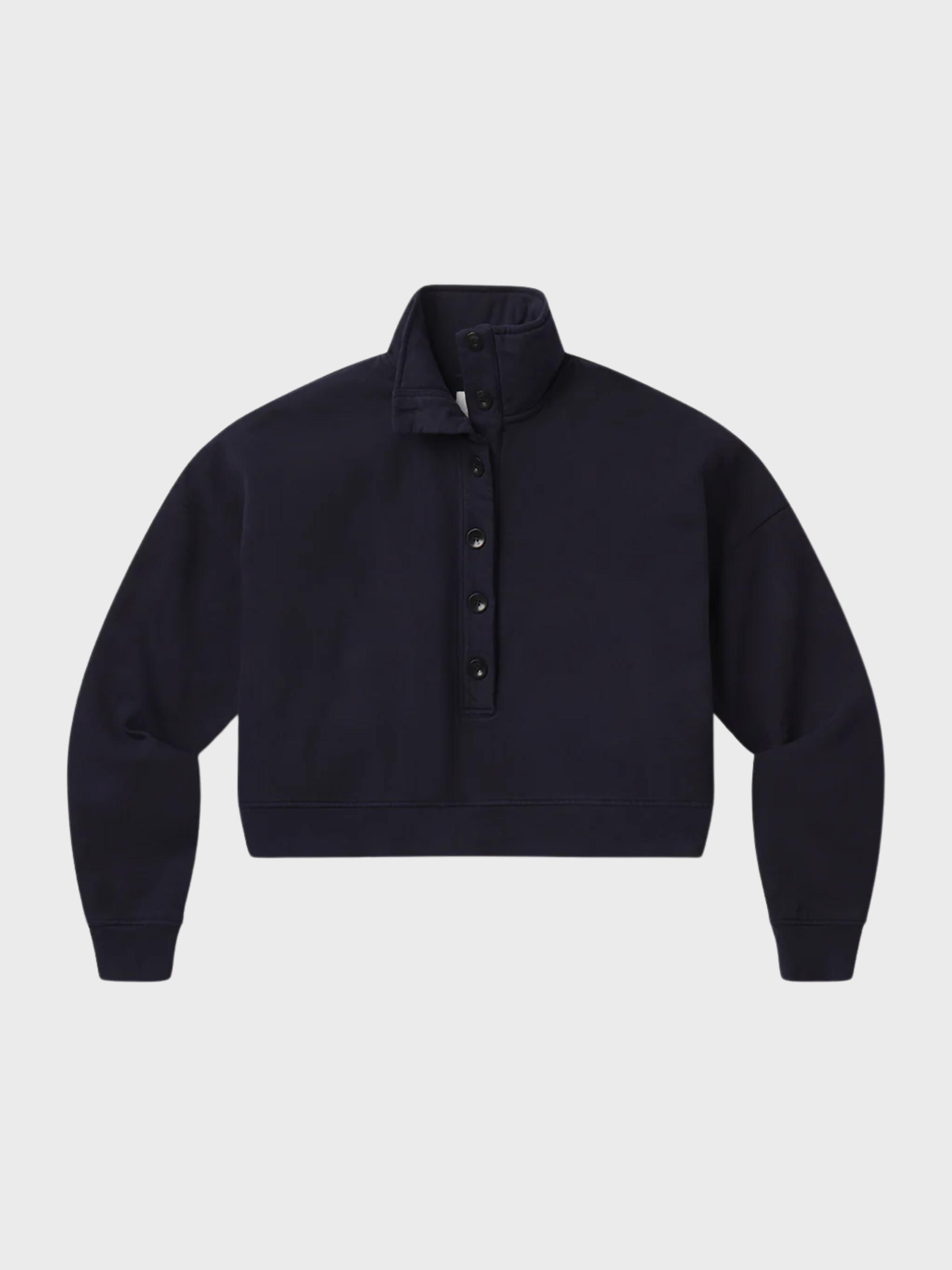 COH Mirelle Funnel Neck Sweatshirt Navy-Sweatshirts-West of Woodward Boutique-Vancouver-Canada