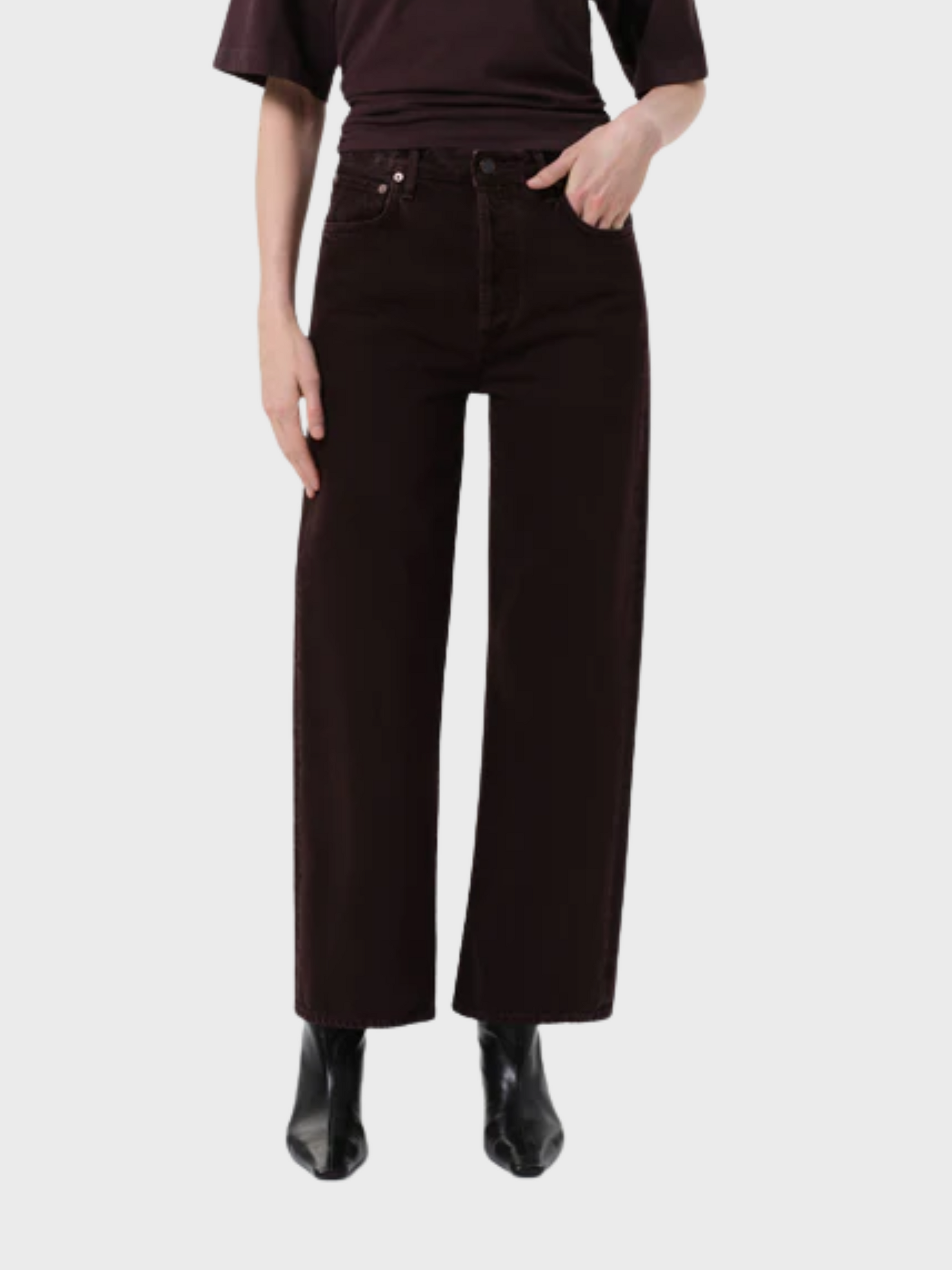Agolde Ren Denim Jeans Sloe Berry-Denim-West of Woodward Boutique-Vancouver-Canada