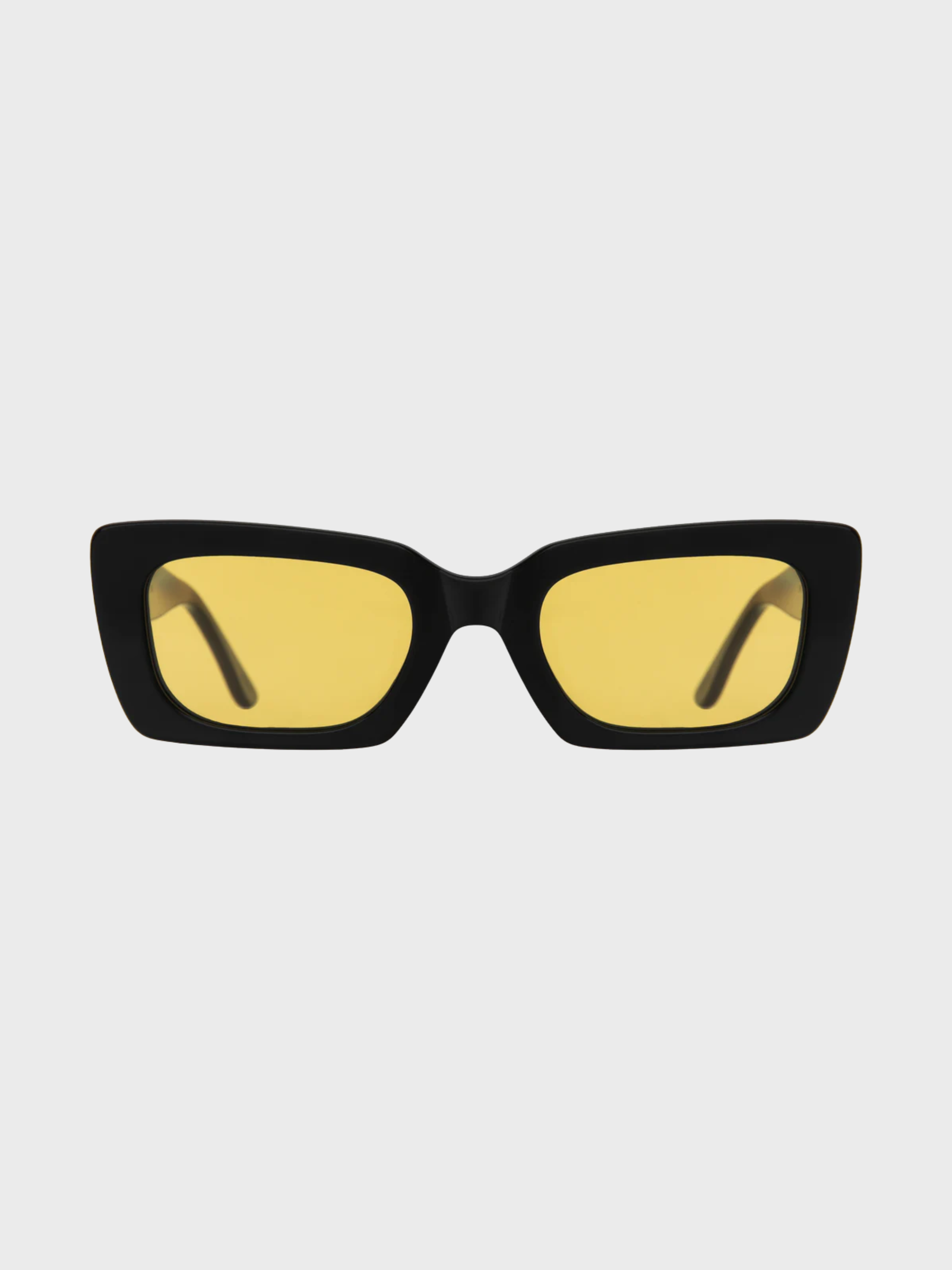 Illesteva Wilson Black Honey Lense Sunglasses-Accessories-West of Woodward Boutique-Vancouver-Canada