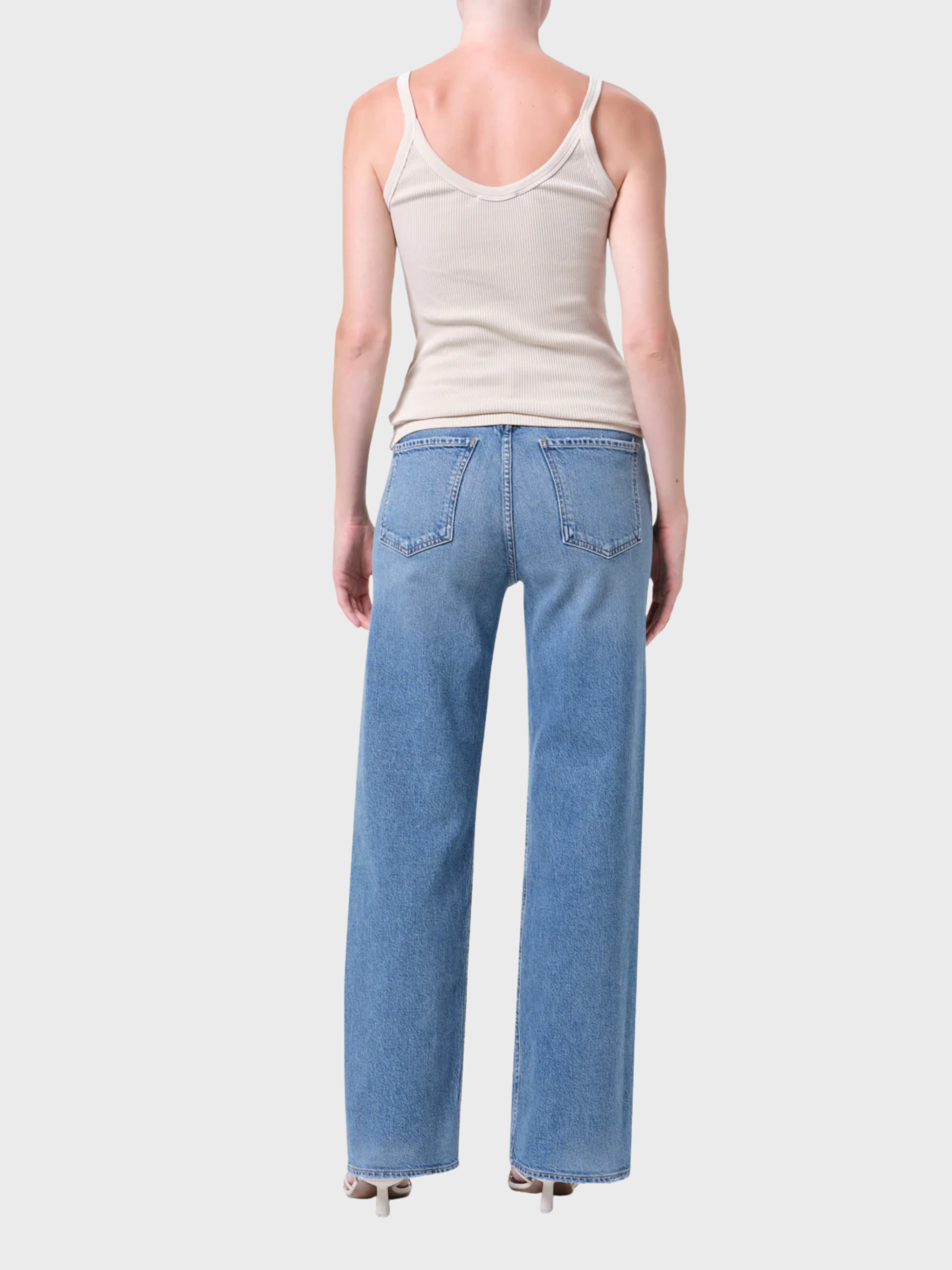 Agolde Ren Denim Jeans 32 Inseam Measure-Denim-West of Woodward Boutique-Vancouver-Canada