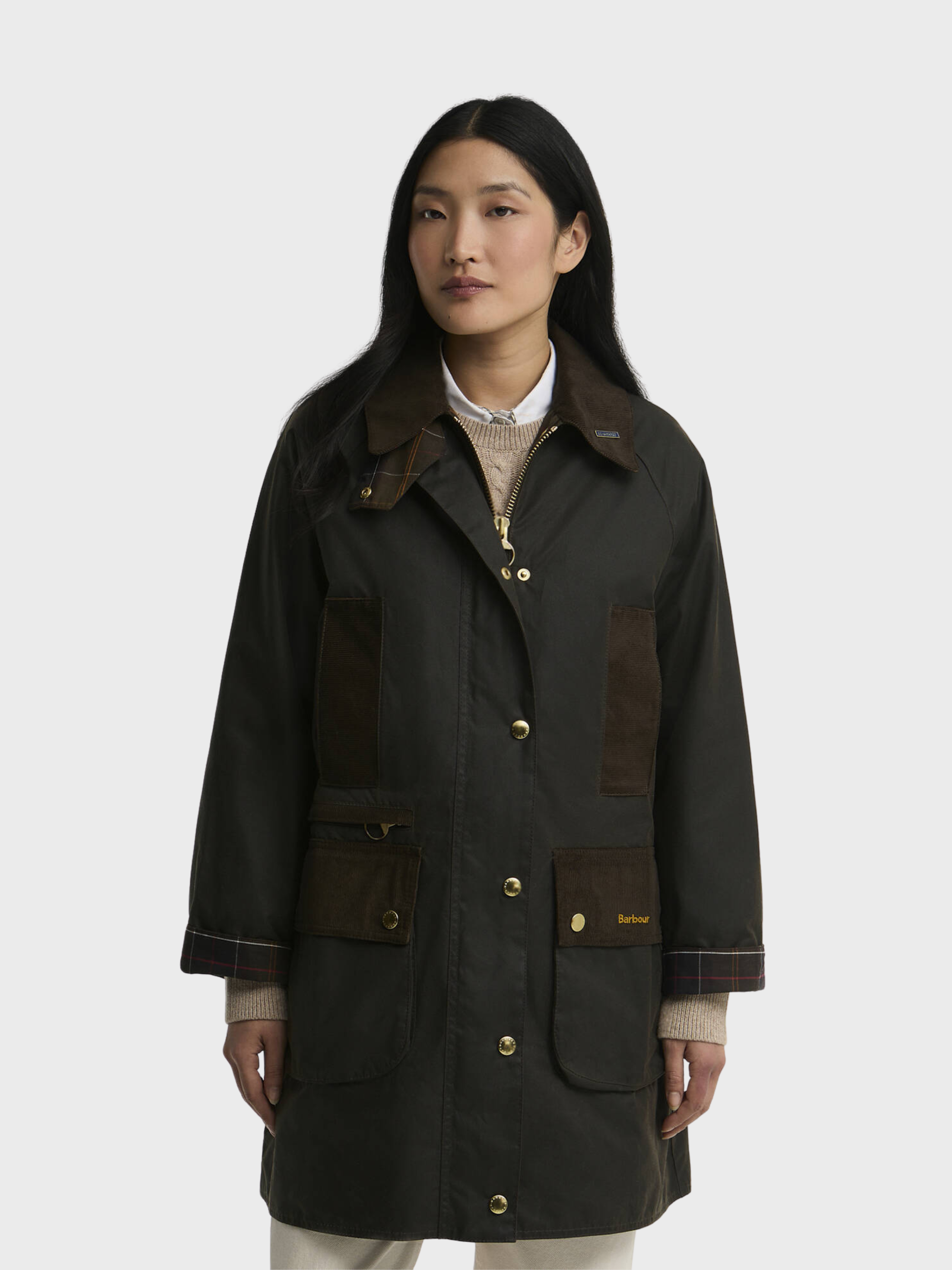 Barbour Icons Modern Beaufort Wax Jacket Olive Classic-Coats-West of Woodward Boutique-Vancouver-Canada