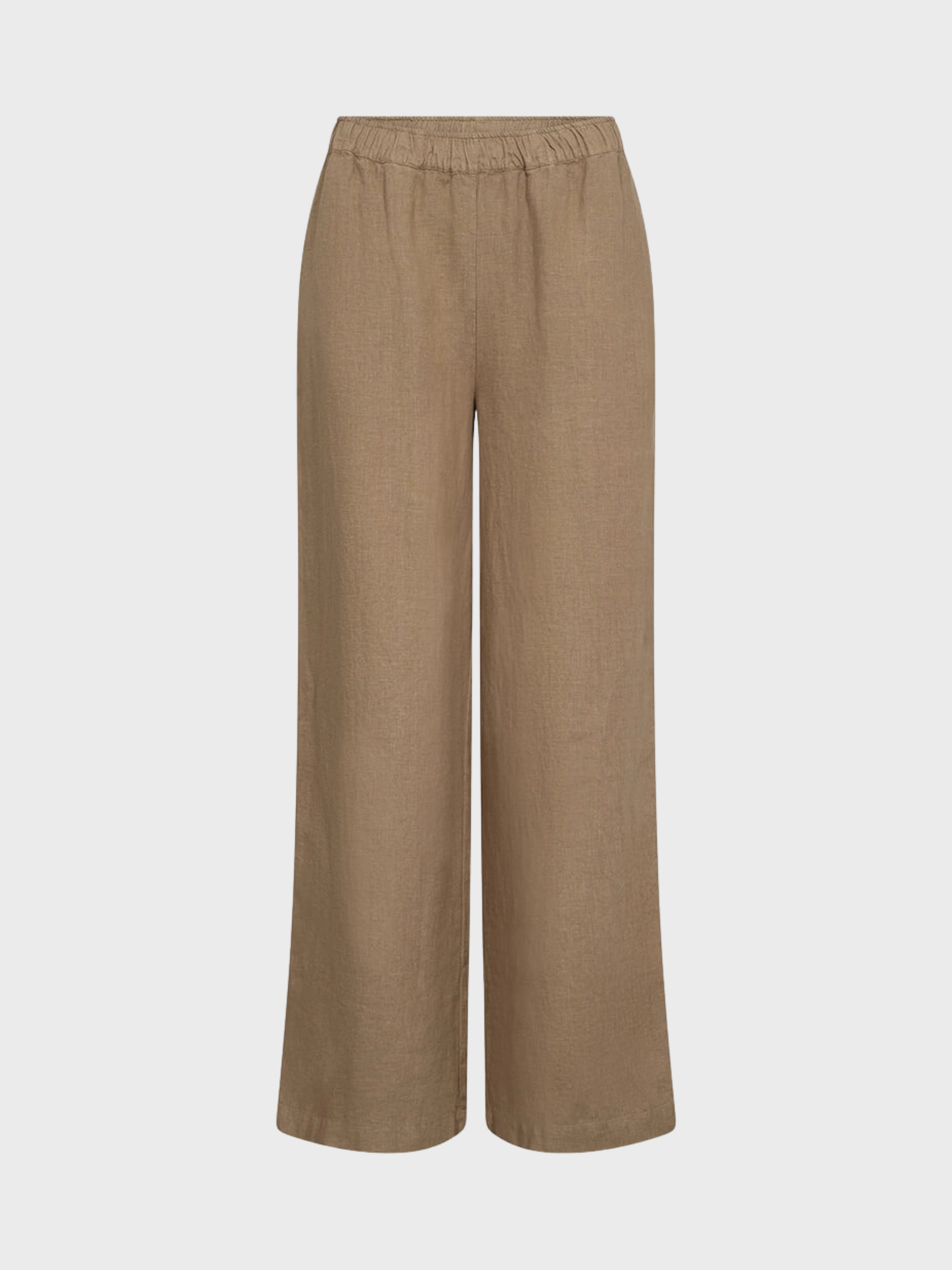 Mos Mosh Emmi Linen Pant Petrified Oak-Pants-West of Woodward Boutique-Vancouver-Canada
