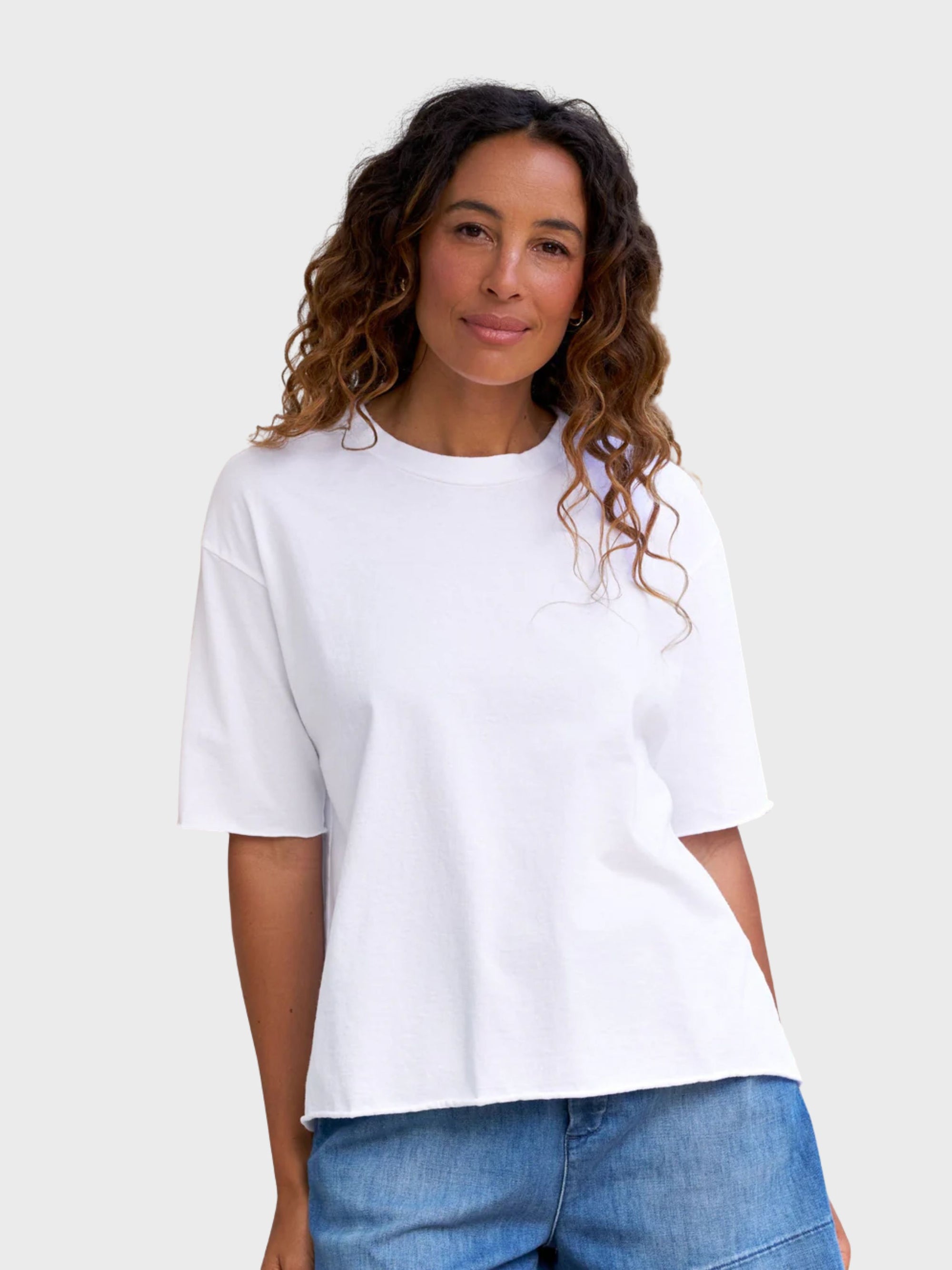Frank & Eileen Perry NYC Tee Vintage White-T-Shirts-West of Woodward Boutique-Vancouver-Canada