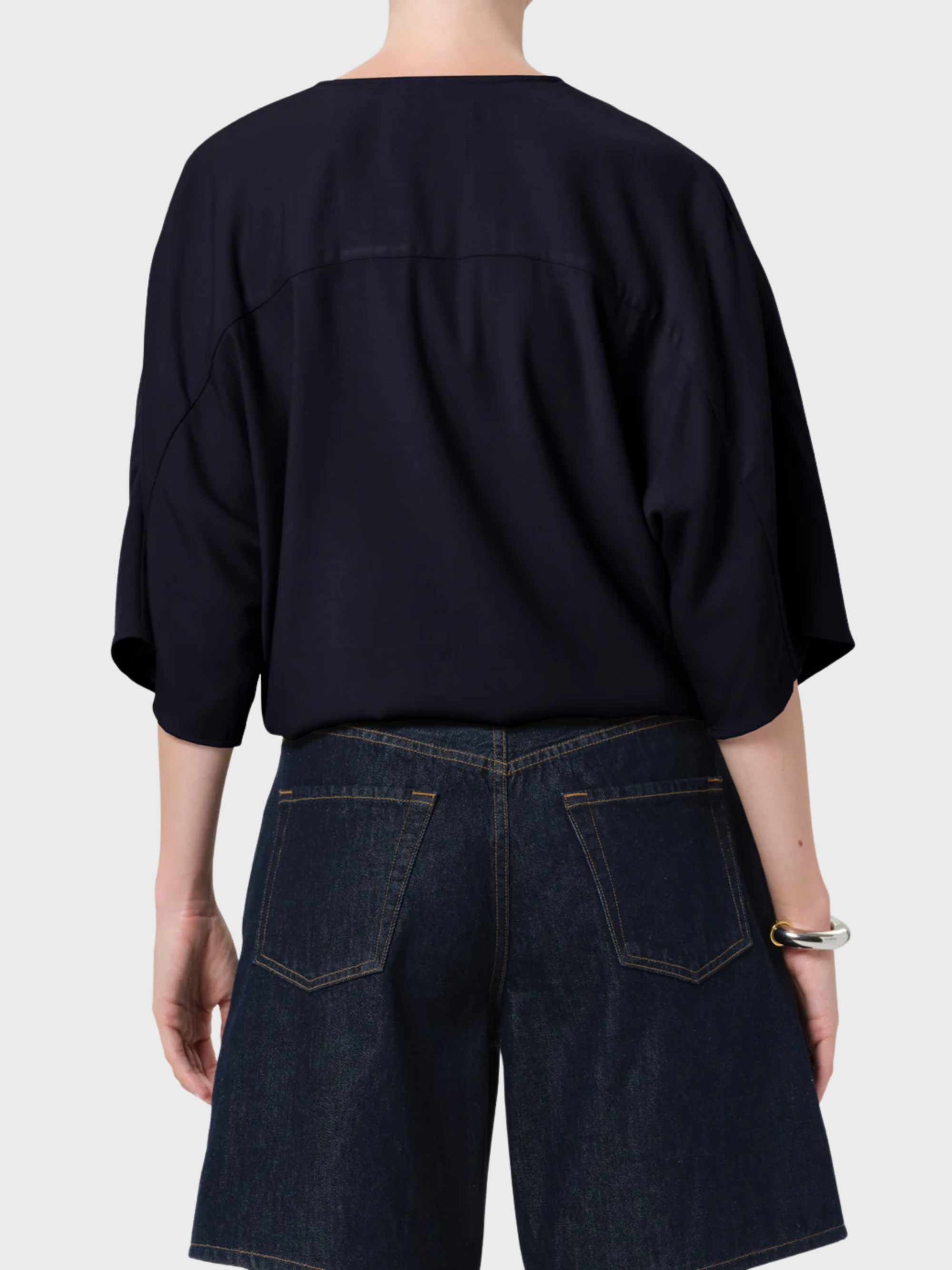 COH Franca Shirt Portofino Twill Navy-Shirts-West of Woodward Boutique-Vancouver-Canada