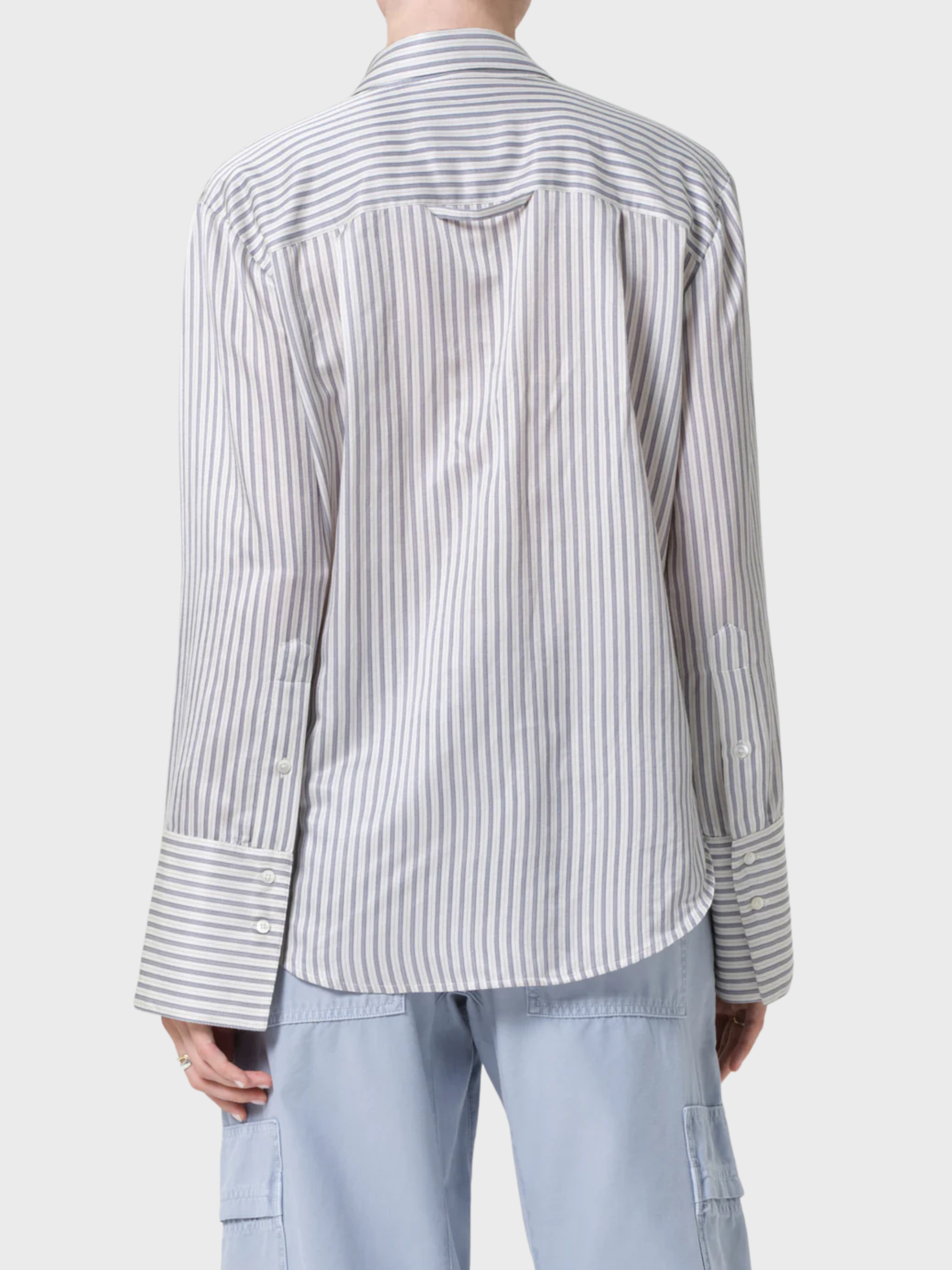 Citizens of Humanity Camilia Button Up Shirt Miranda Stripe-Shirts-West of Woodward Boutique-Vancouver-Canada