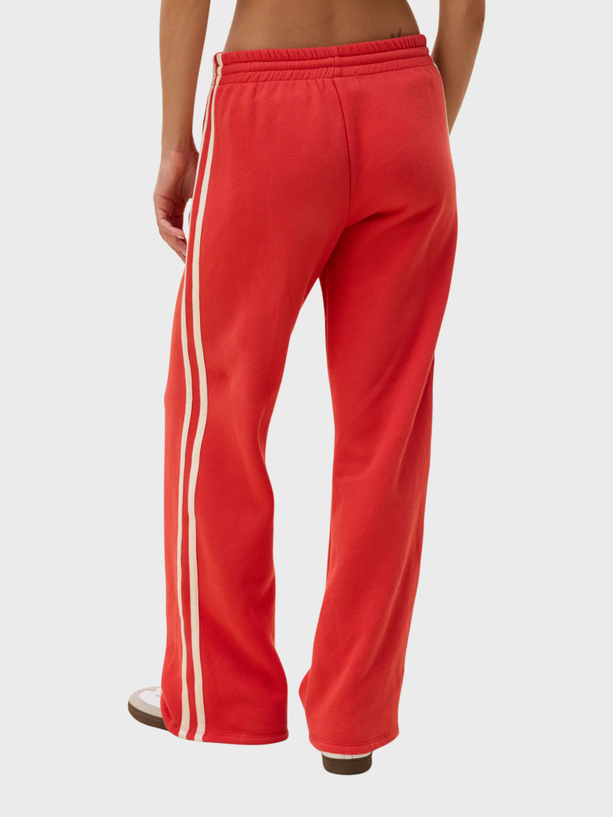 Daydreamer Solid Track Pant Vintage Red-Pants-West of Woodward Boutique-Vancouver-Canada
