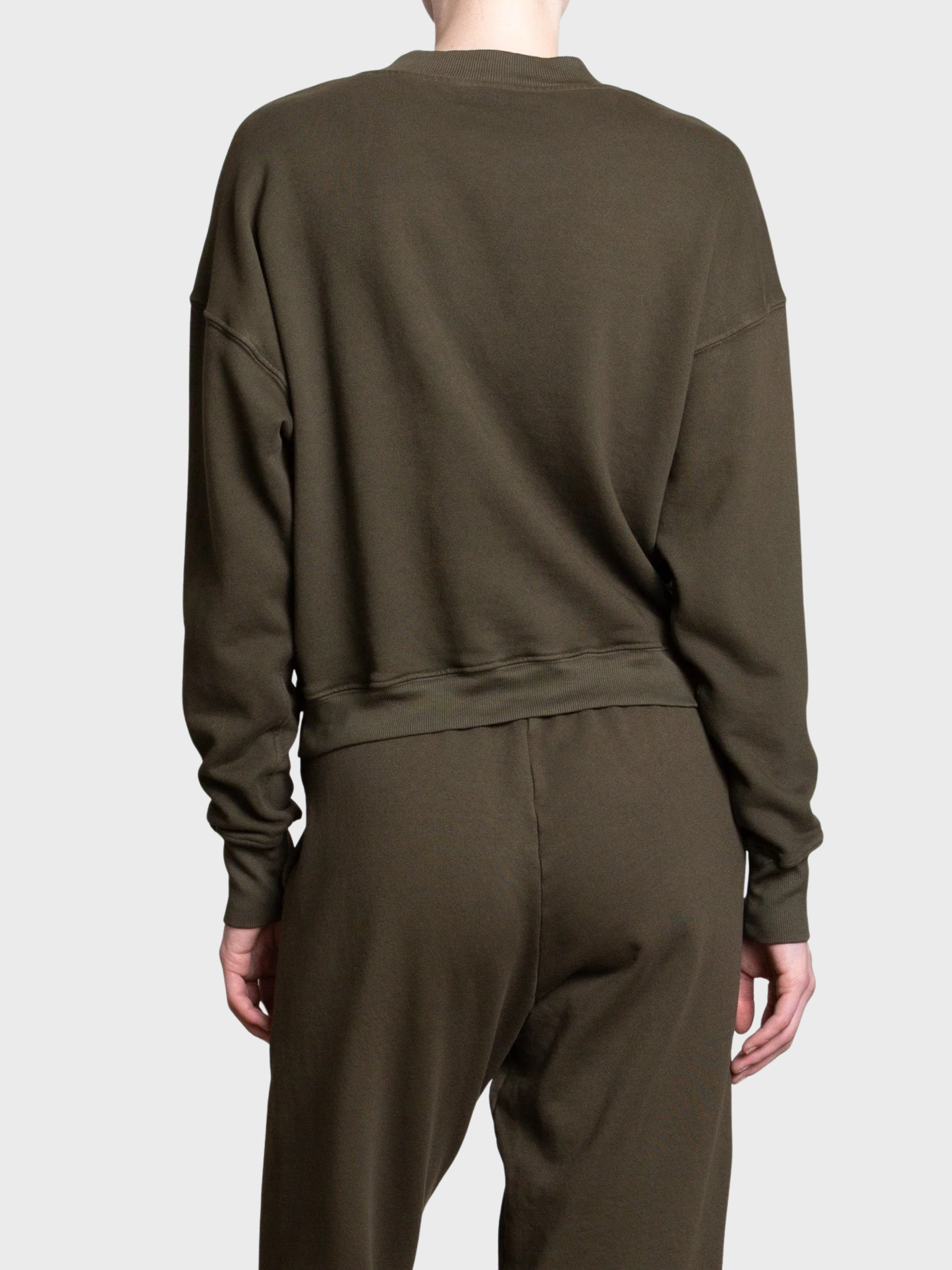 Pharaoh Roman Henley Sweatshirt Moss-Sweatshirts-West of Woodward Boutique-Vancouver-Canada