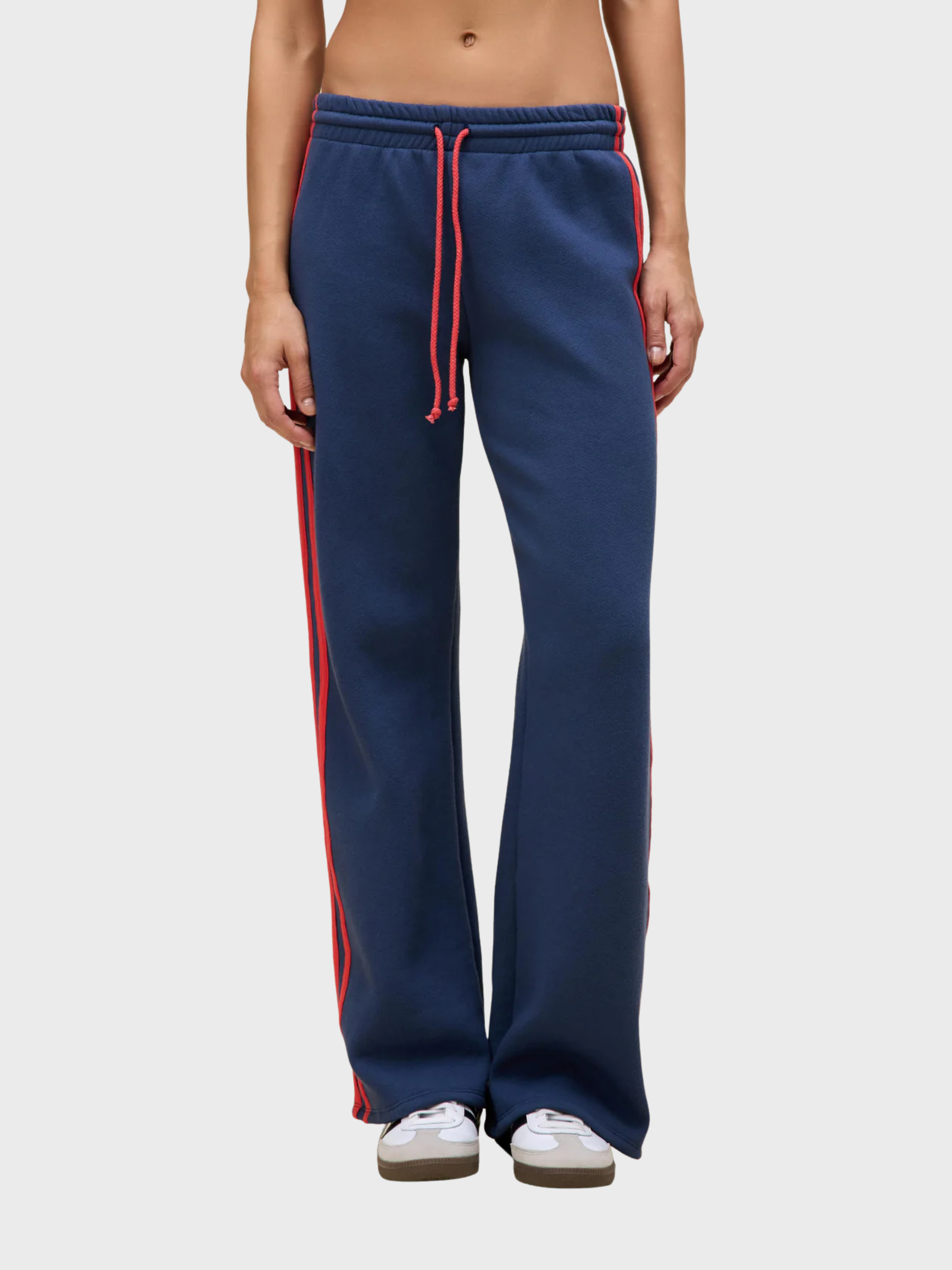 Daydreamer Solid Track Pant Navy-Pants-West of Woodward Boutique-Vancouver-Canada
