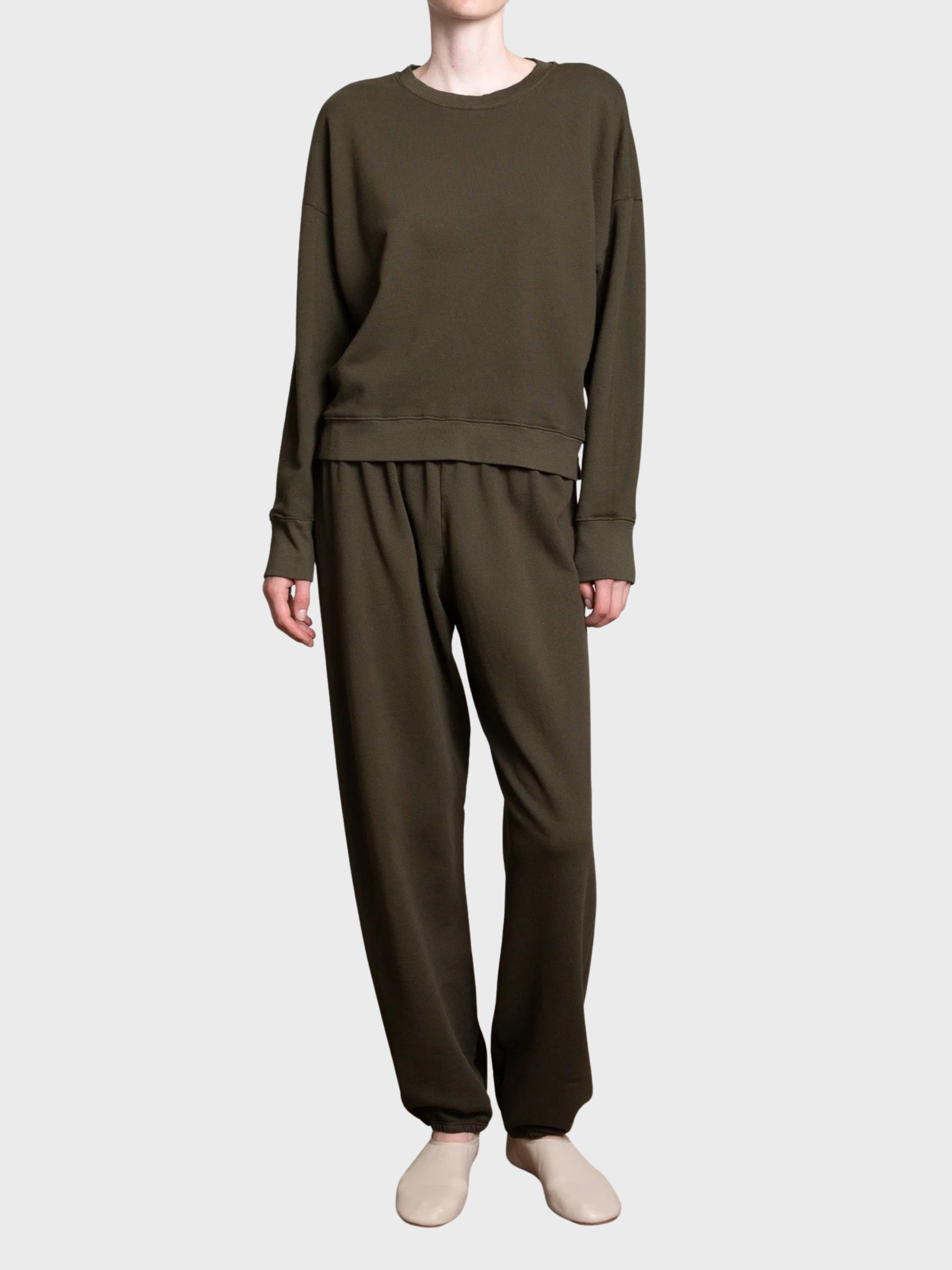 Pharaoh Milo Sweatpant Moss-Sweatshirts-West of Woodward Boutique-Vancouver-Canada