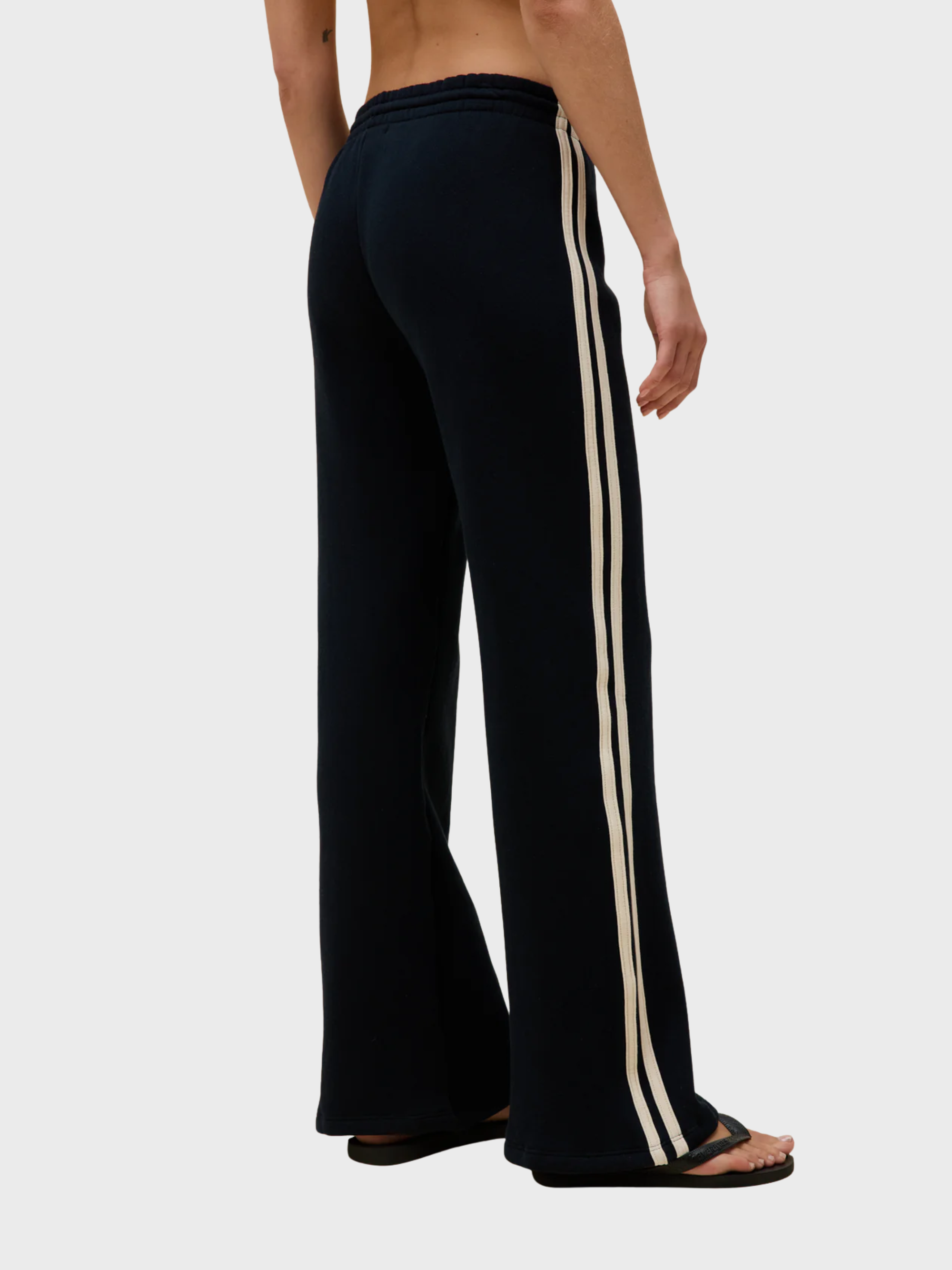 Daydreamer Solid Track Pant Black Onyx-Pants-West of Woodward Boutique-Vancouver-Canada