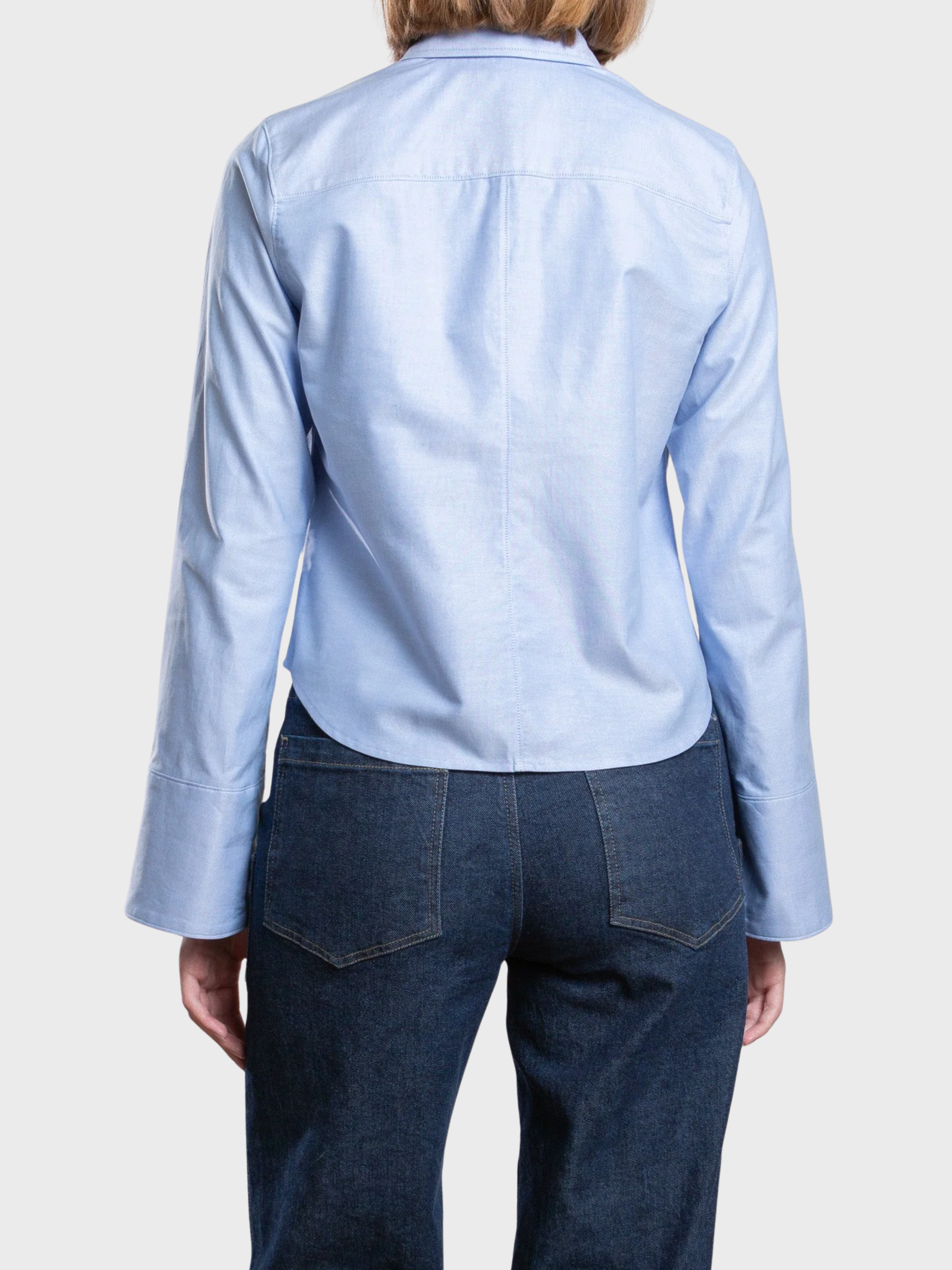 Pharaoh Monty Button Up Shirt Spanish Oxford Banker Blue-Shirts-West of Woodward Boutique-Vancouver-Canada