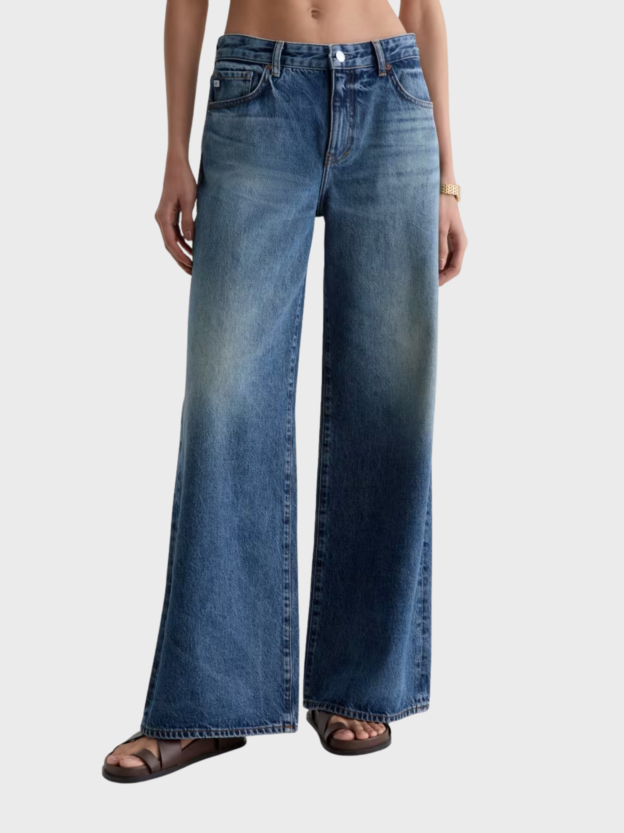 AG Saige Wide Leg Denim Jeans Nostalgia-Denim-West of Woodward Boutique-Vancouver-Canada