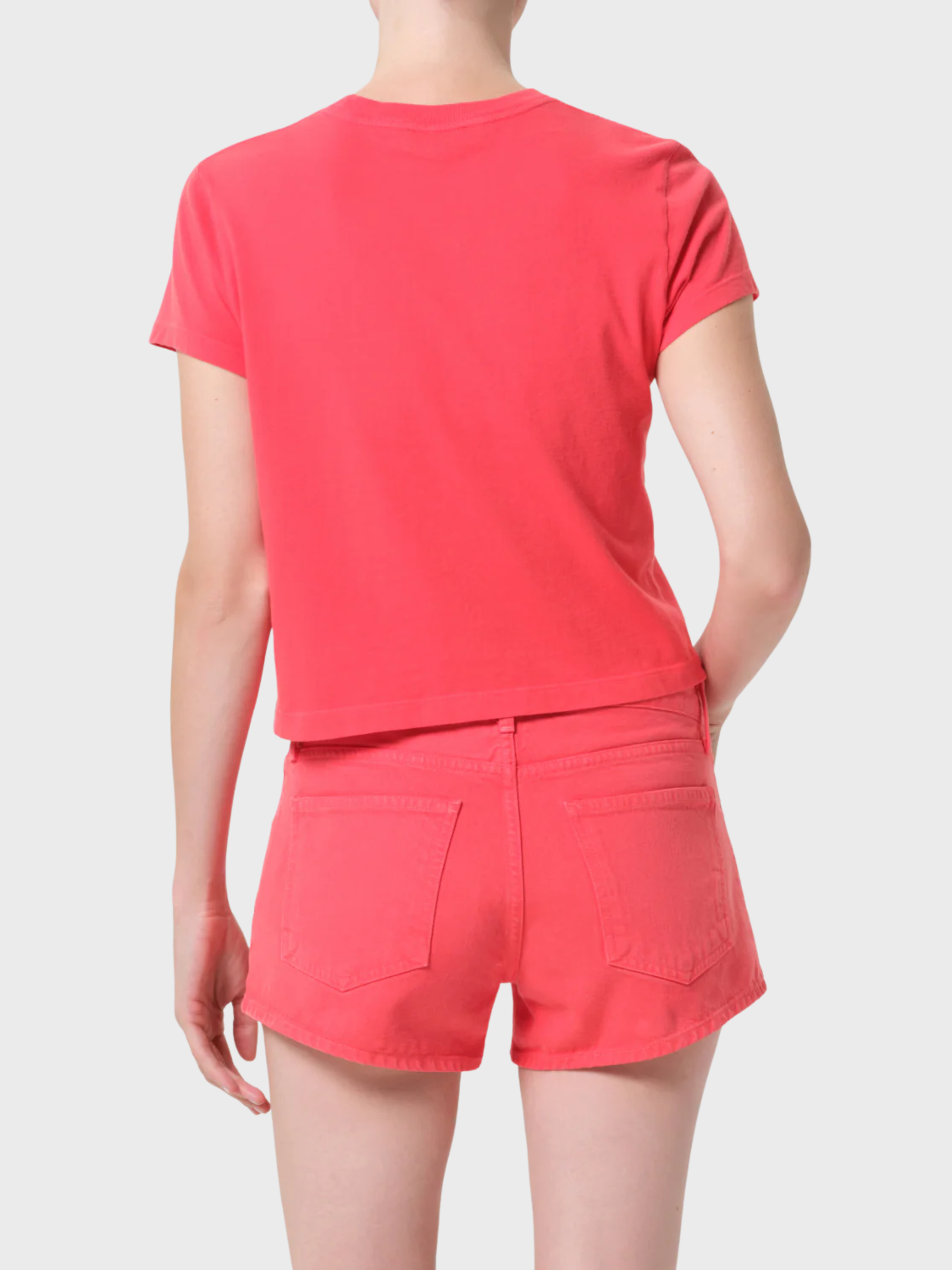 Agolde Adine Shrunken Tee Carnival-T-Shirts-West of Woodward Boutique-Vancouver-Canada