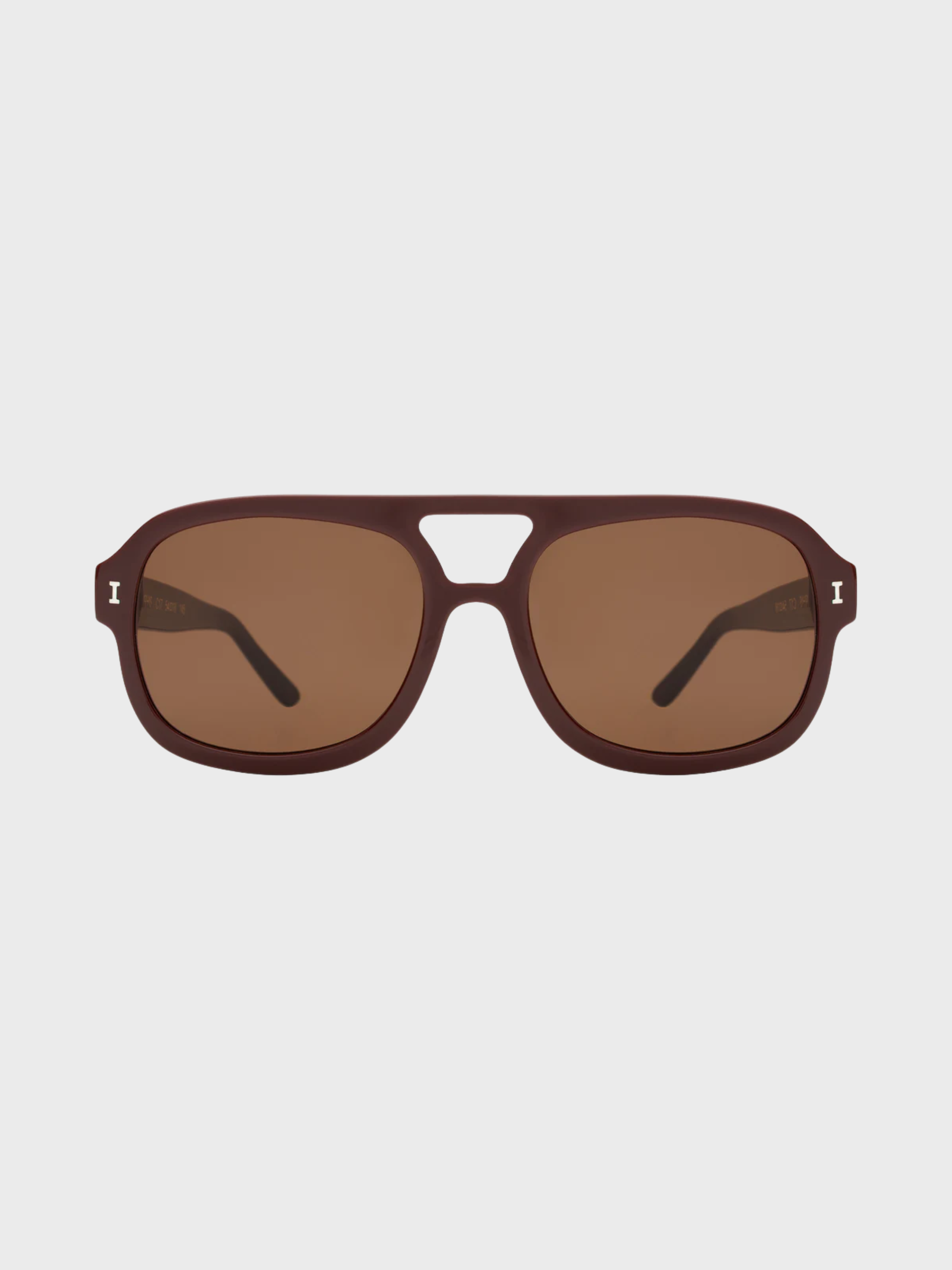 Illesteva Memphis Bordeaux Sunglasses Brown Lense-Accessories-West of Woodward Boutique-Vancouver-Canada