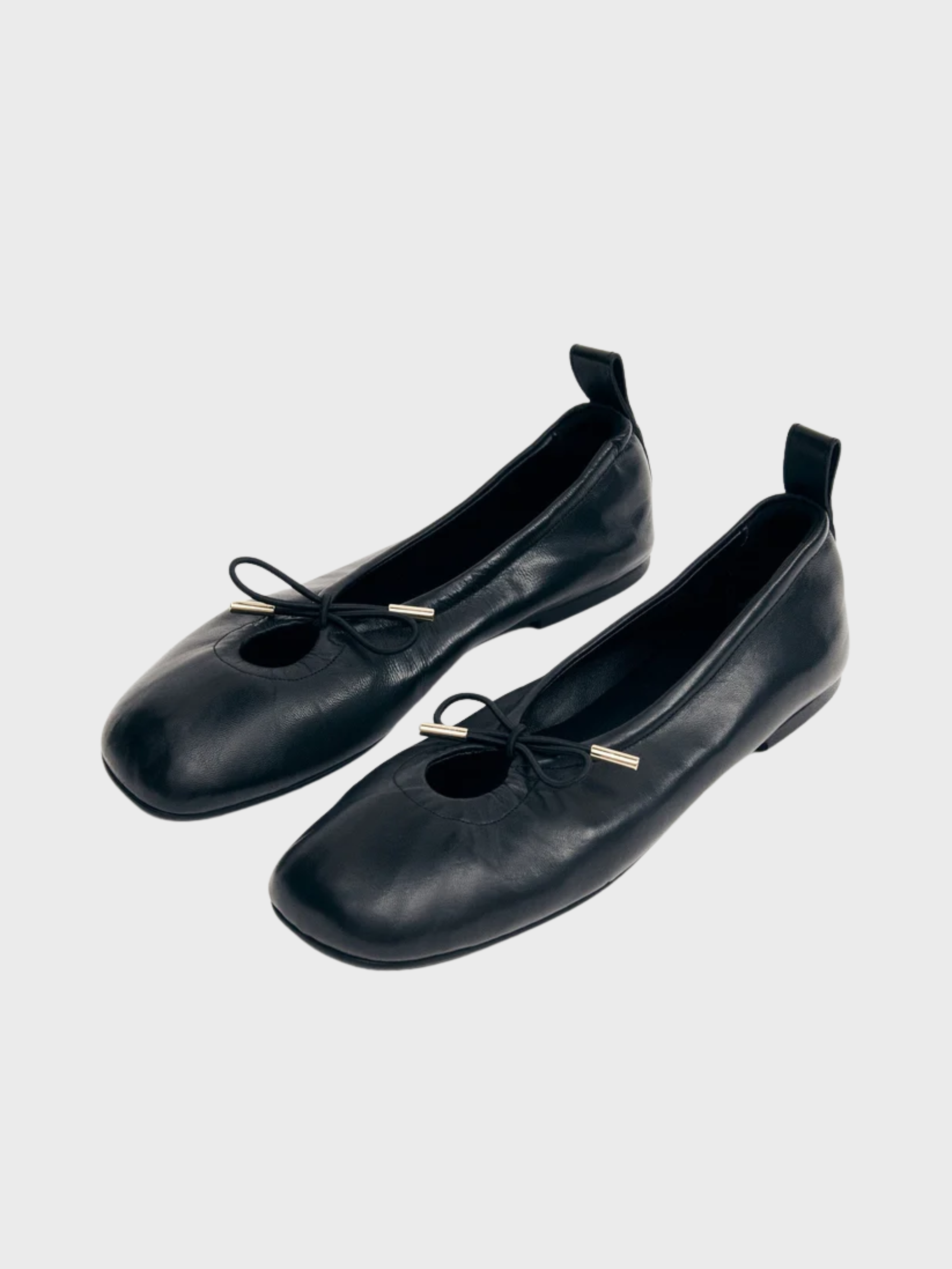 ALOHAS Rosalind Leather Ballet Flats Black-Sneakers-West of Woodward Boutique-Vancouver-Canada