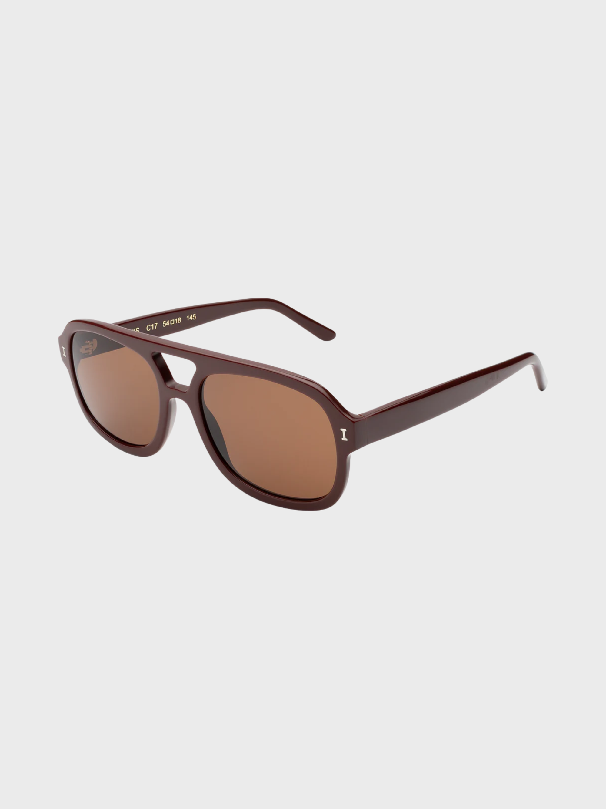 Illesteva Memphis Bordeaux Sunglasses Brown Lense-Accessories-West of Woodward Boutique-Vancouver-Canada