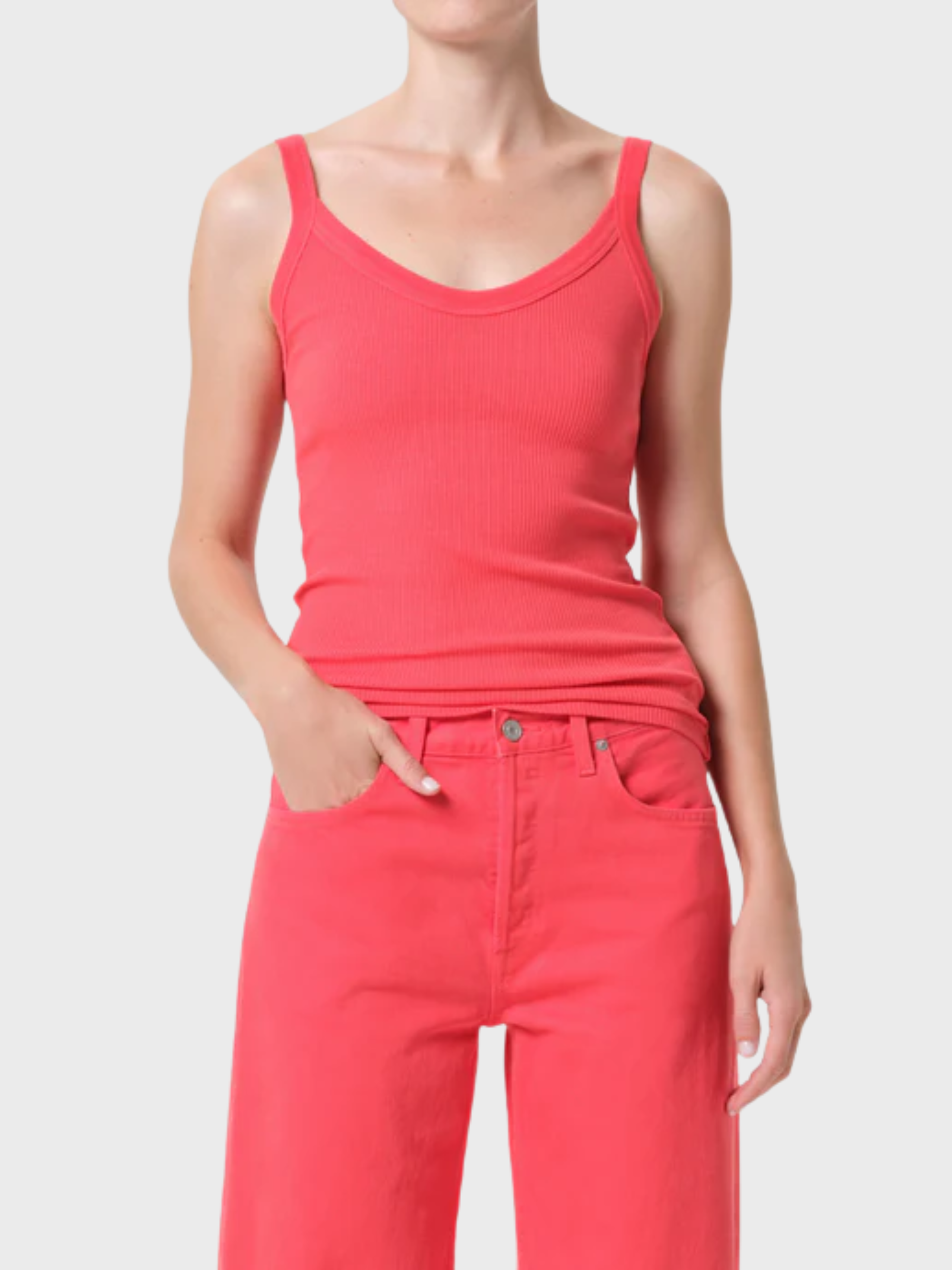 Agolde Jordan Tank Top Carnival-T-Shirts-West of Woodward Boutique-Vancouver-Canada