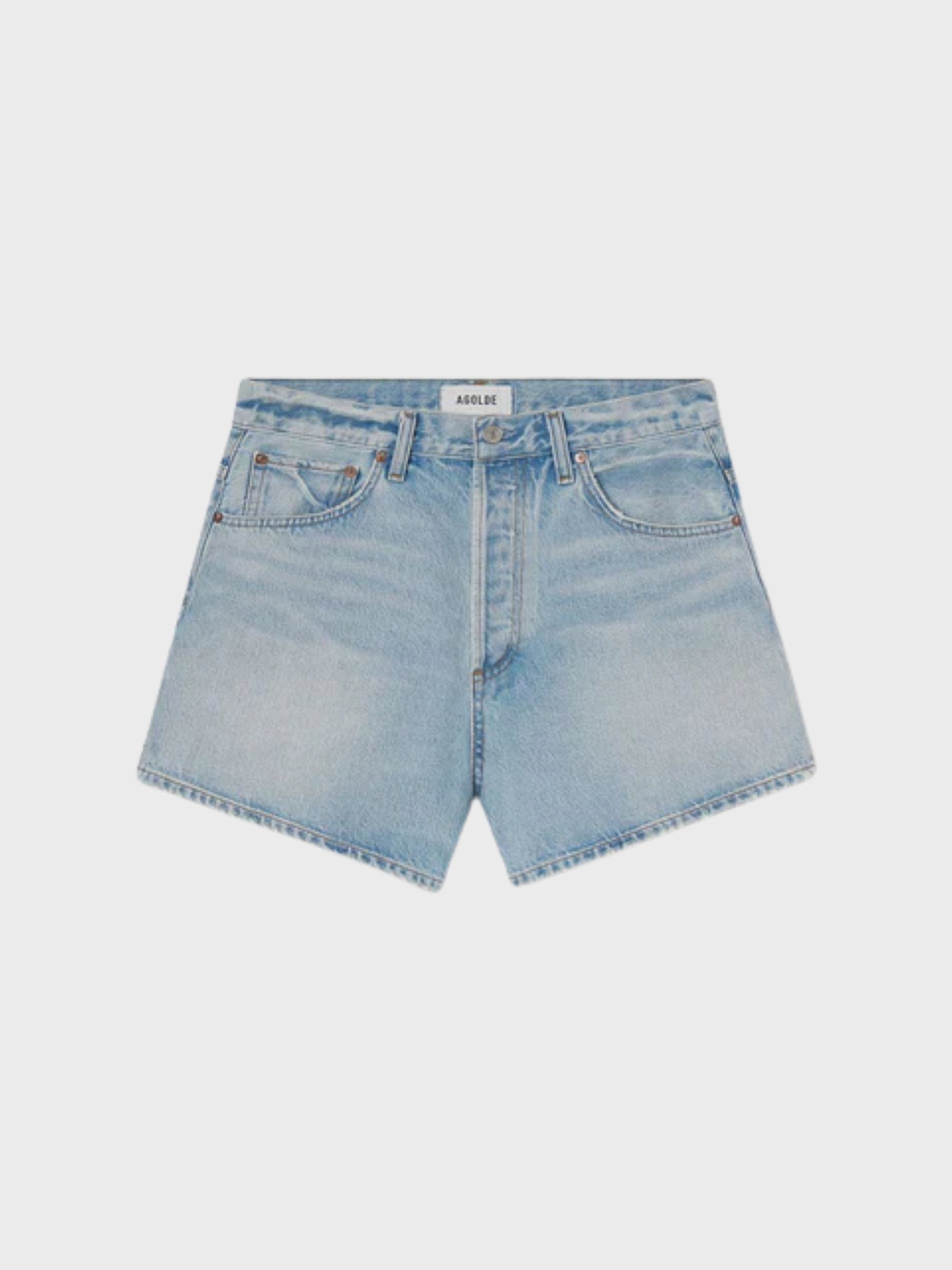 Agolde Leith Denim Short Convert-Shorts-West of Woodward Boutique-Vancouver-Canada