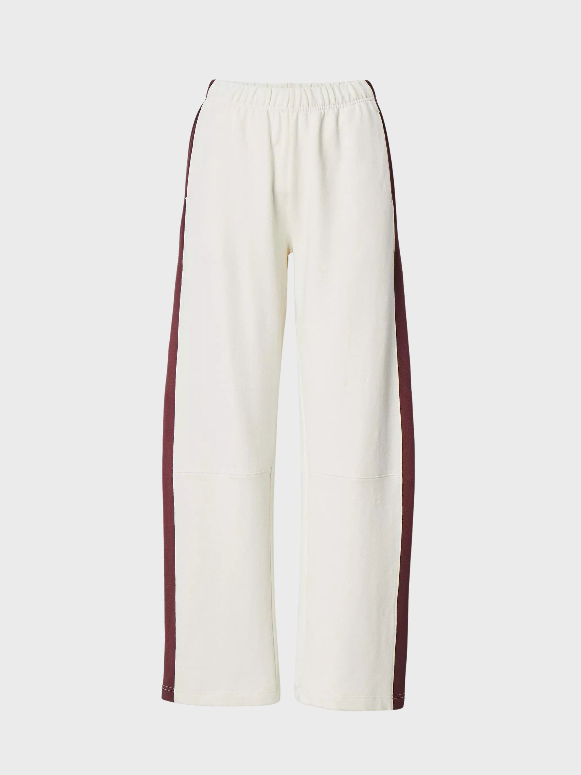 Rag &amp; Bone Everyday Terry Seamed Trackpant Dark Red Stripe