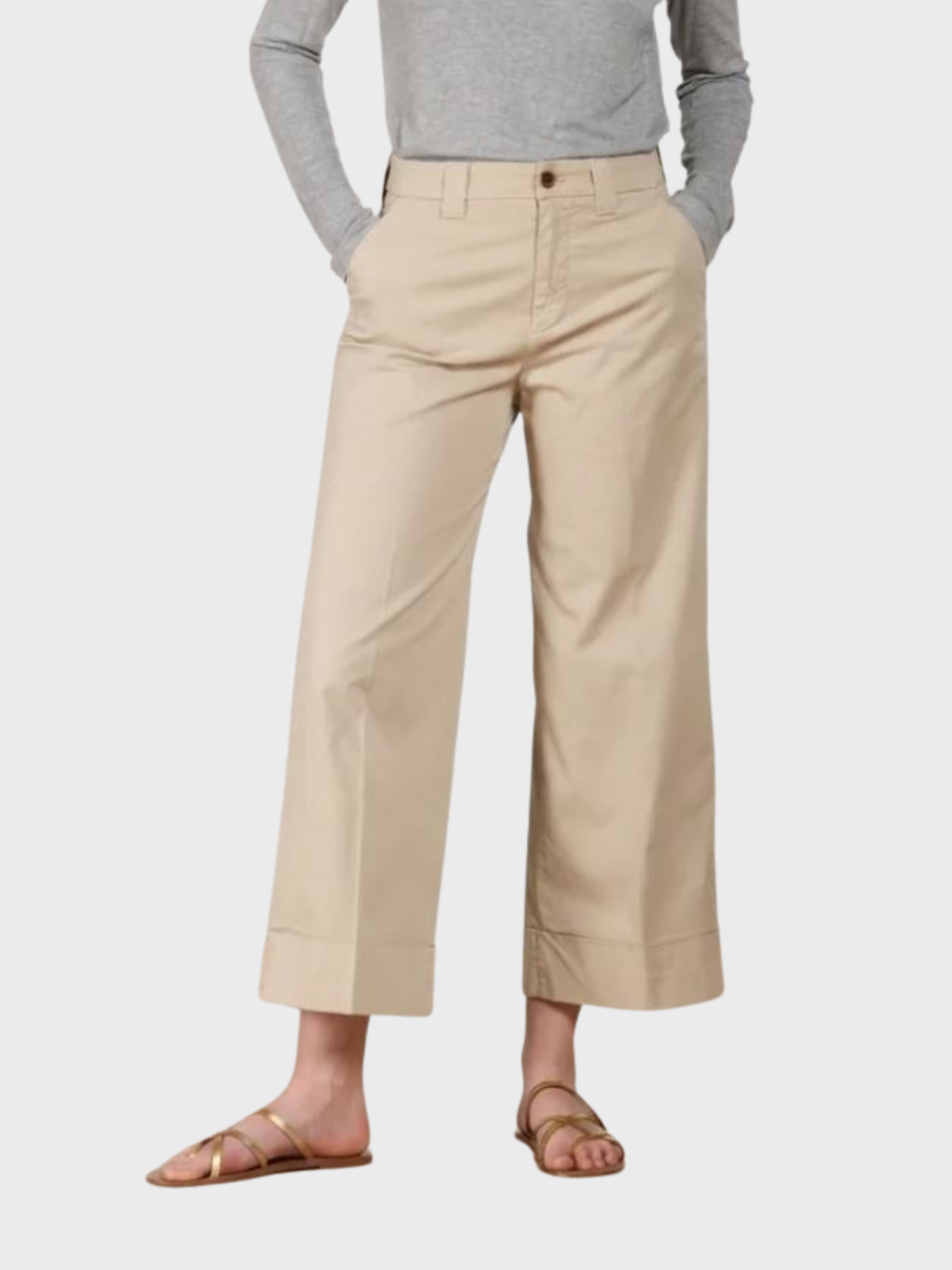 Masons New York Studio Crop Pant Sand-Pants-West of Woodward Boutique-Vancouver-Canada