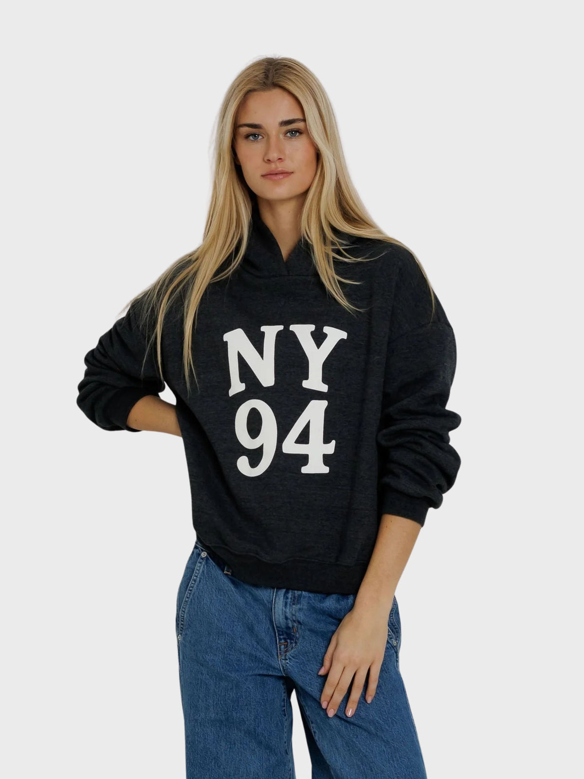 Sunny Somewhere NY 94 Classic Hoodie Vintage Black-Sweatshirts-West of Woodward Boutique-Vancouver-Canada
