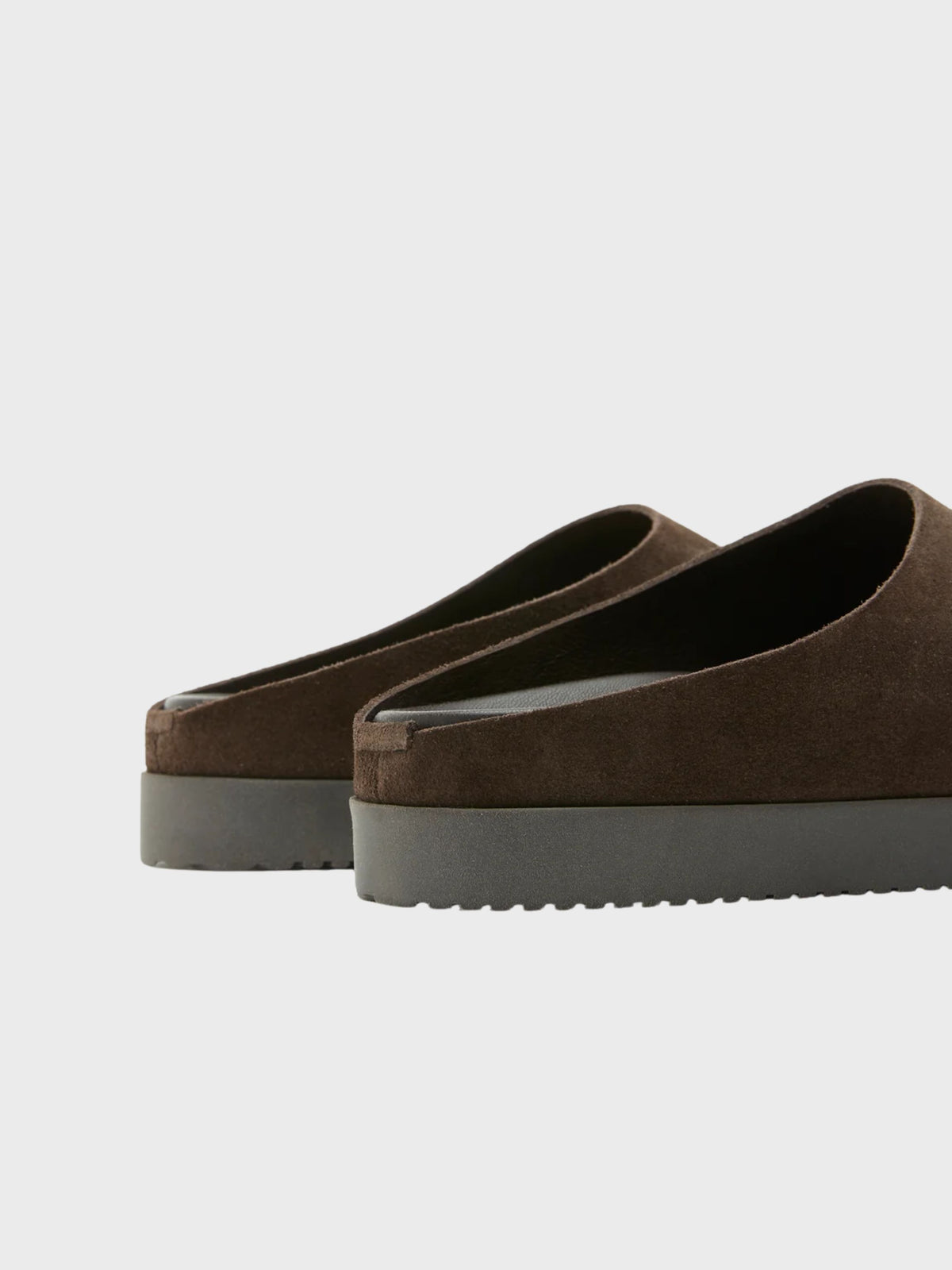 Sister Soeur Ada Clog Dark Brown Suede-Sneakers-West of Woodward Boutique-Vancouver-Canada