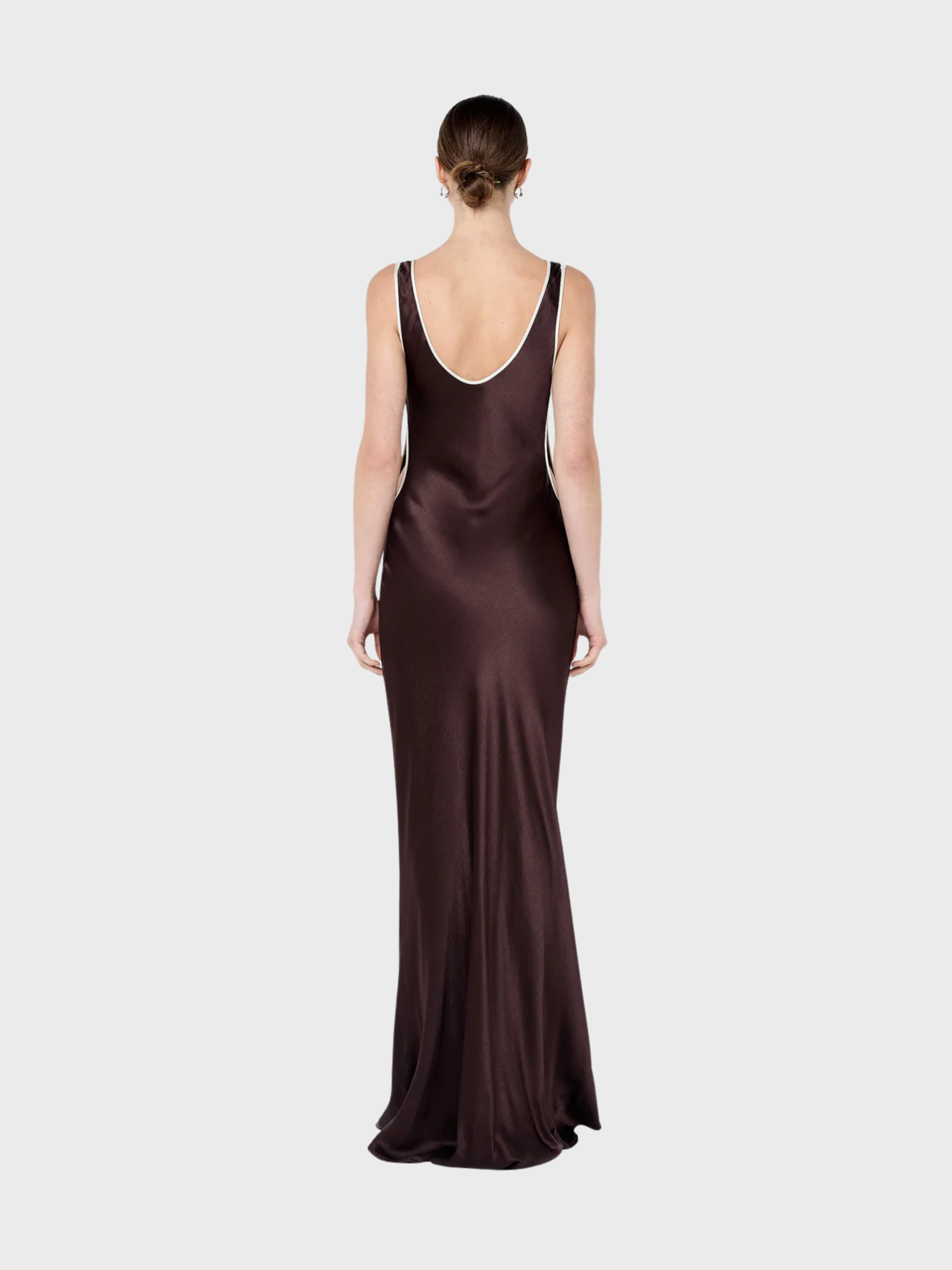 Bec + Bridge Marcy Cutout Maxi Dress Dark Chocolate-Dresses-West of Woodward Boutique-Vancouver-Canada