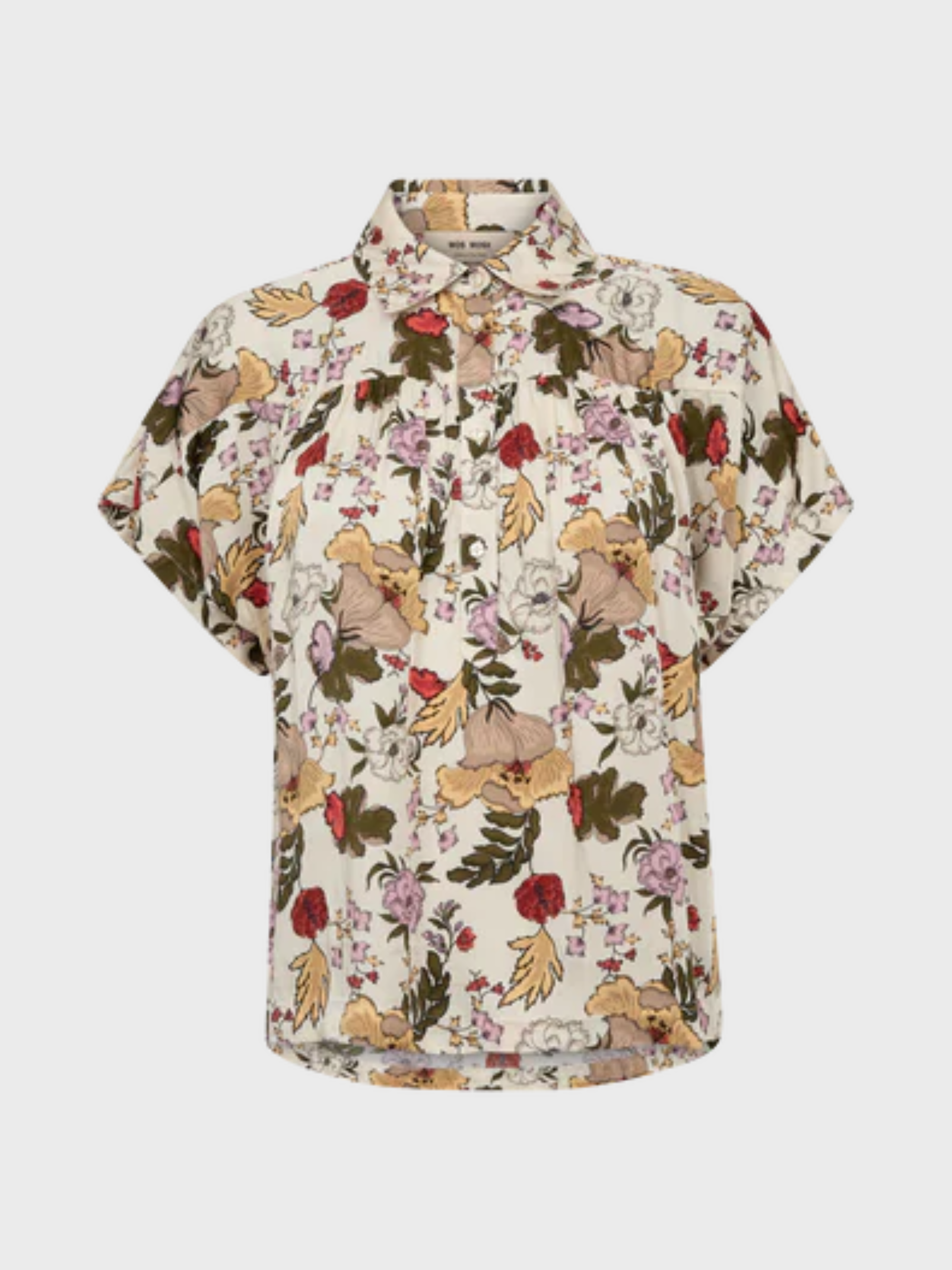 Mos Mosh Winie Flowwi Blouse Ecru-Shirts-West of Woodward Boutique-Vancouver-Canada