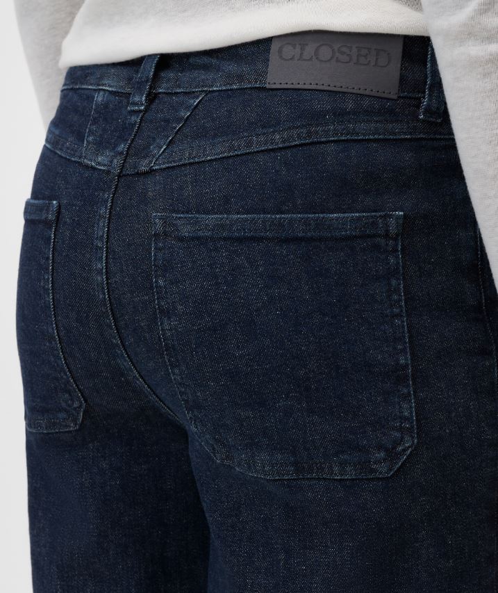 Closed Wera Cropped Denim Jeans Dark Blue-Denim-West of Woodward Boutique-Vancouver-Canada