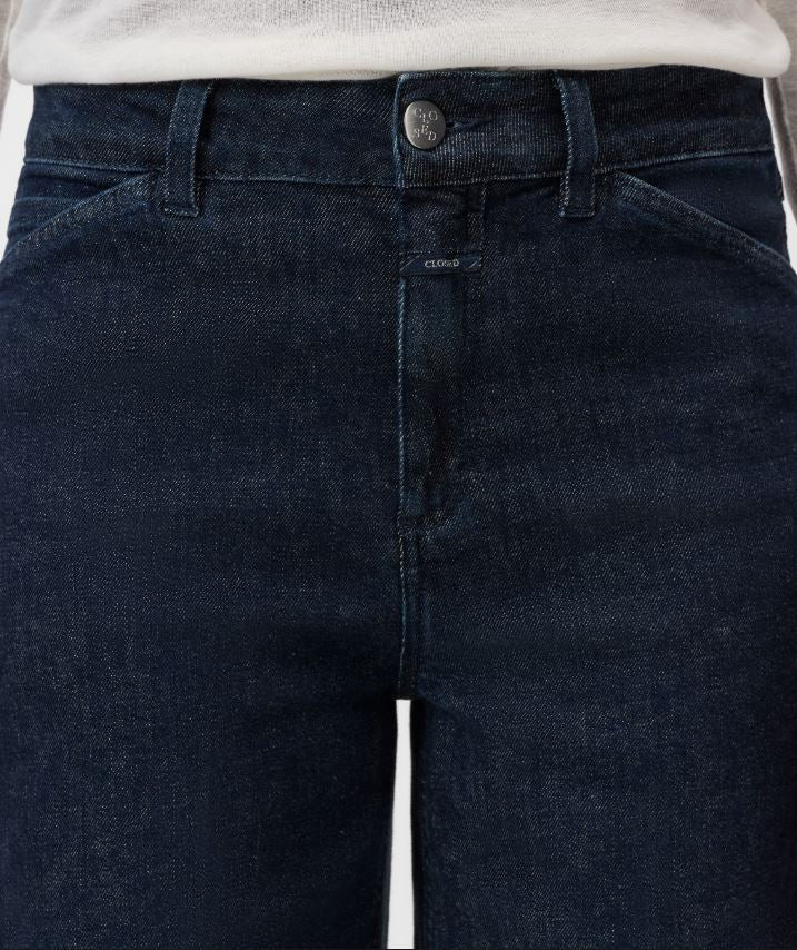 Closed Wera Cropped Denim Jeans Dark Blue-Denim-West of Woodward Boutique-Vancouver-Canada