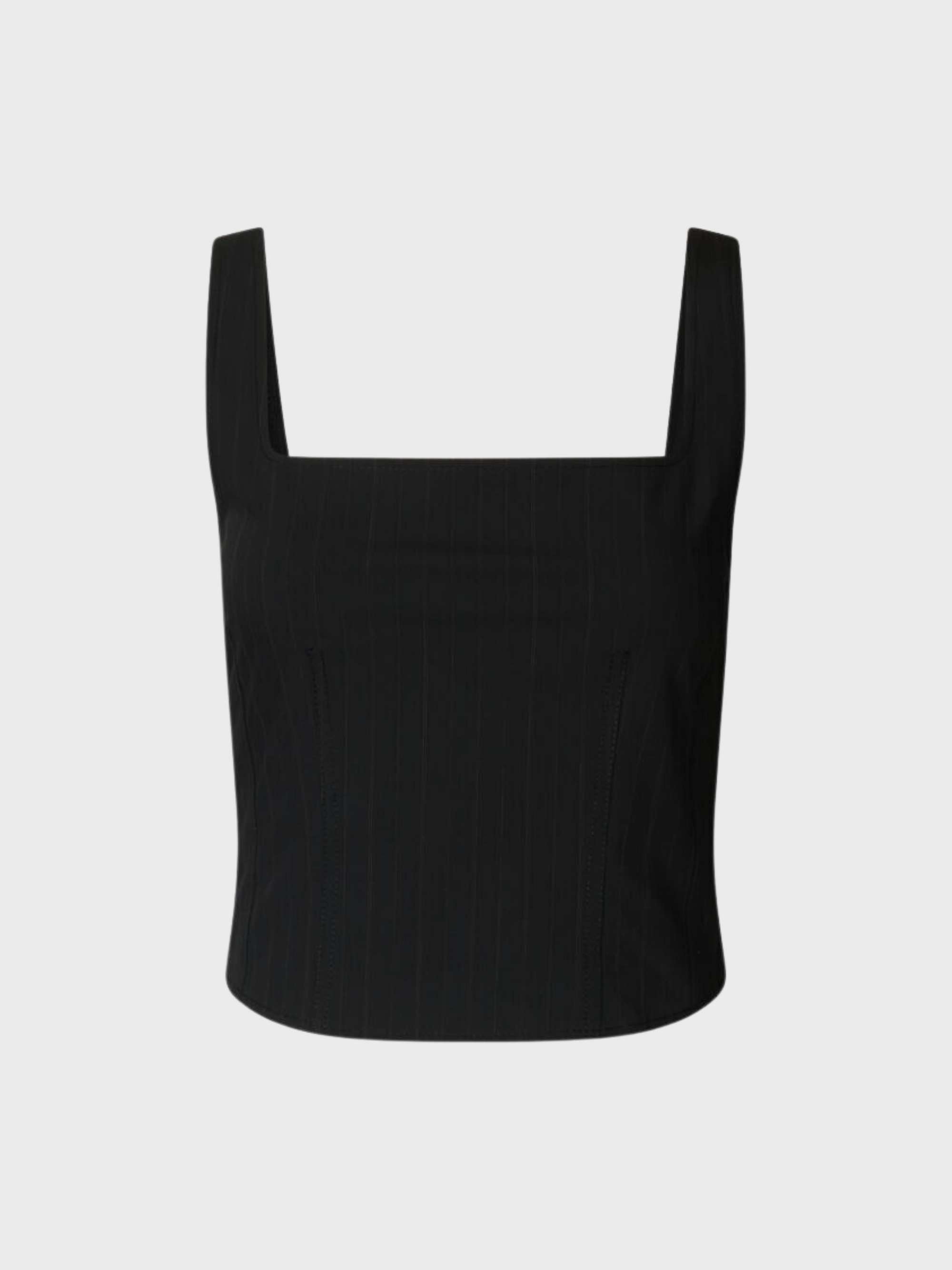 Samsoe Salot Top Black Pinstripe-T-Shirts-XXS-West of Woodward Boutique-Vancouver-Canada