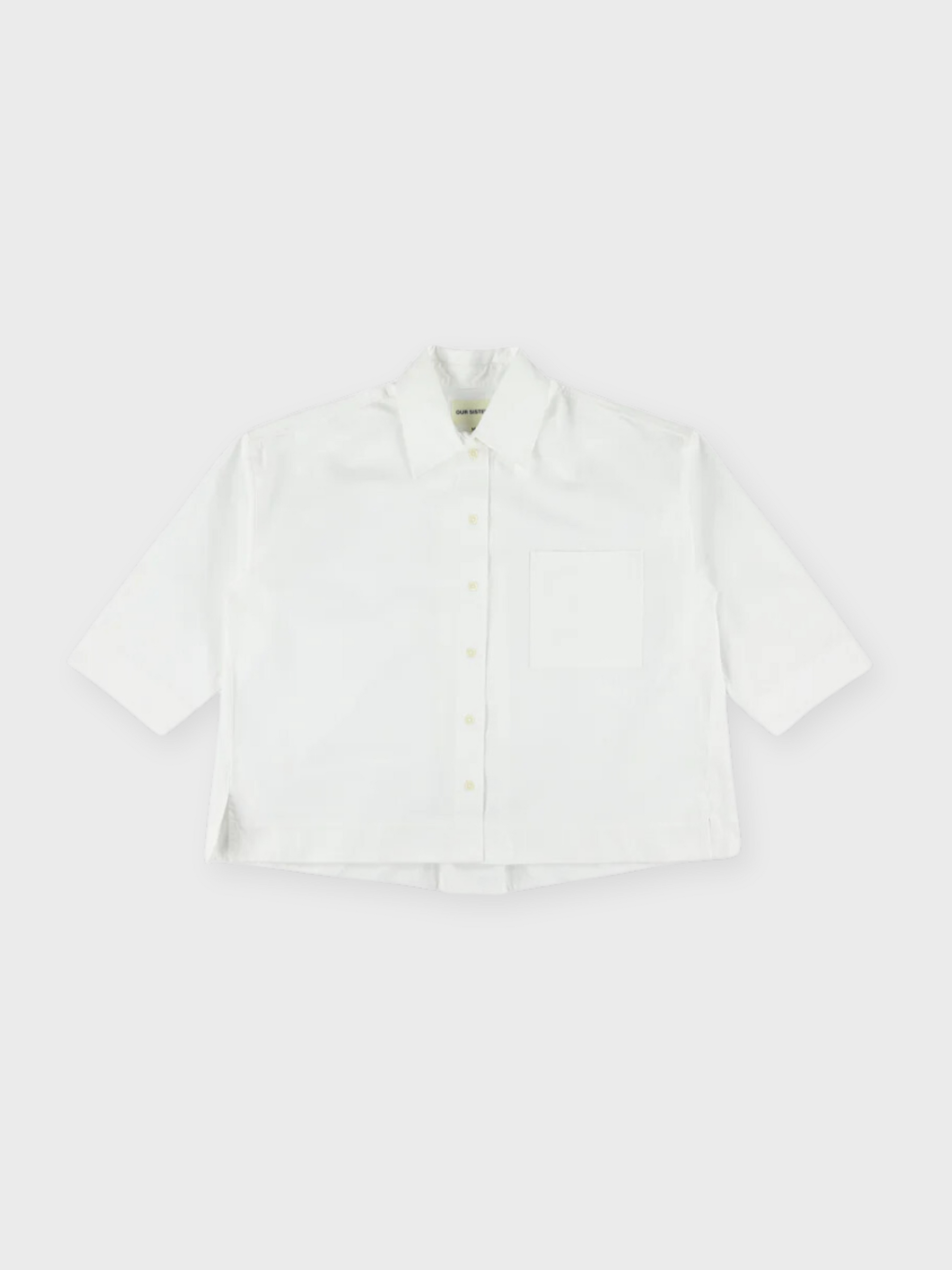 Our Sister Flyinghorse SS Button Up Off White