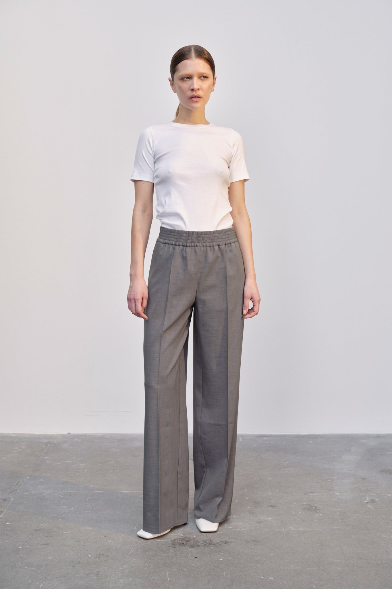 Herskind Pinky Pants Light Grey-Pants-West of Woodward Boutique-Vancouver-Canada