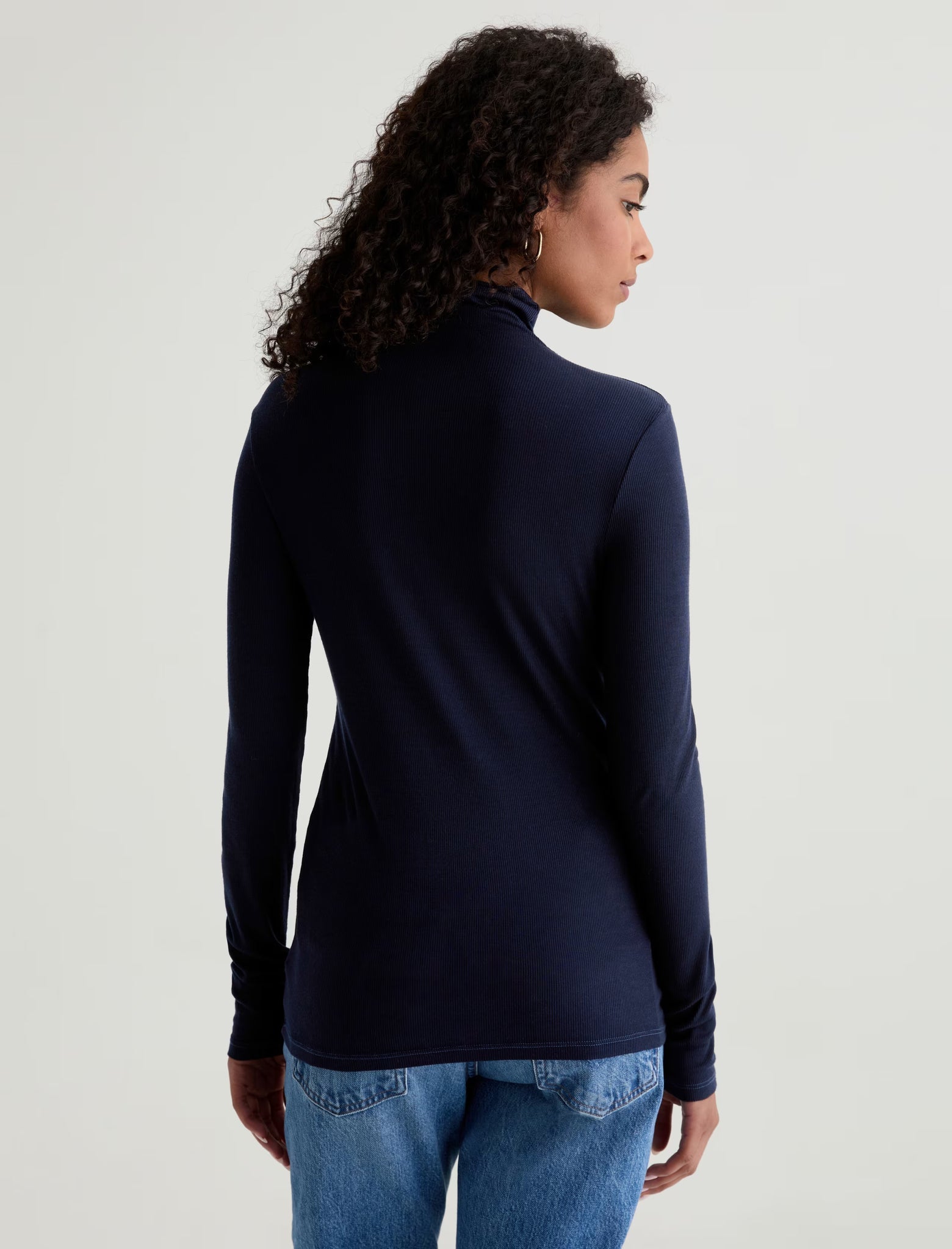 AG Chels Turtleneck Top Deep Trenches-T-Shirts-West of Woodward Boutique-Vancouver-Canada