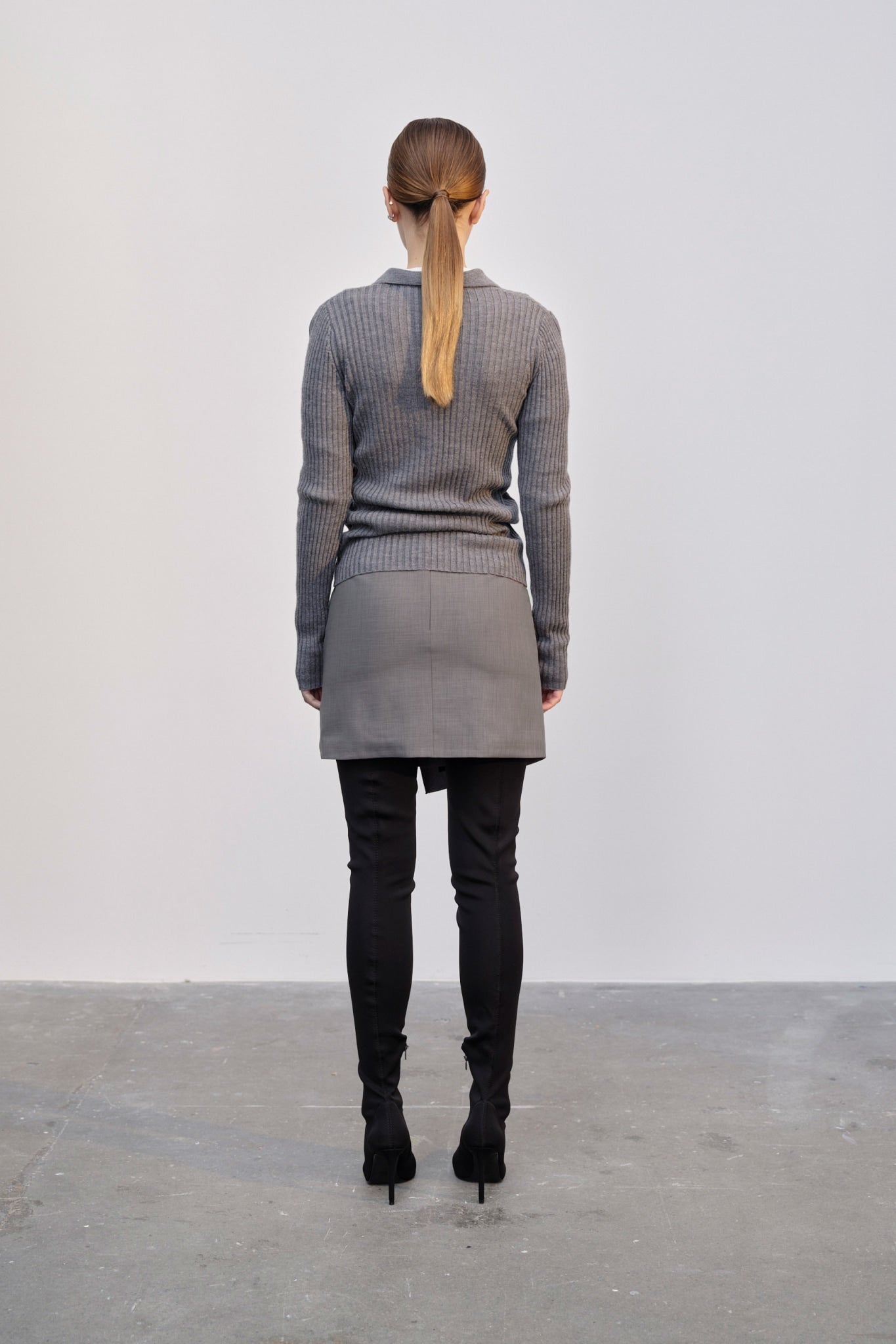 Herskind Carolina Skirt Light Grey-Dresses-West of Woodward Boutique-Vancouver-Canada