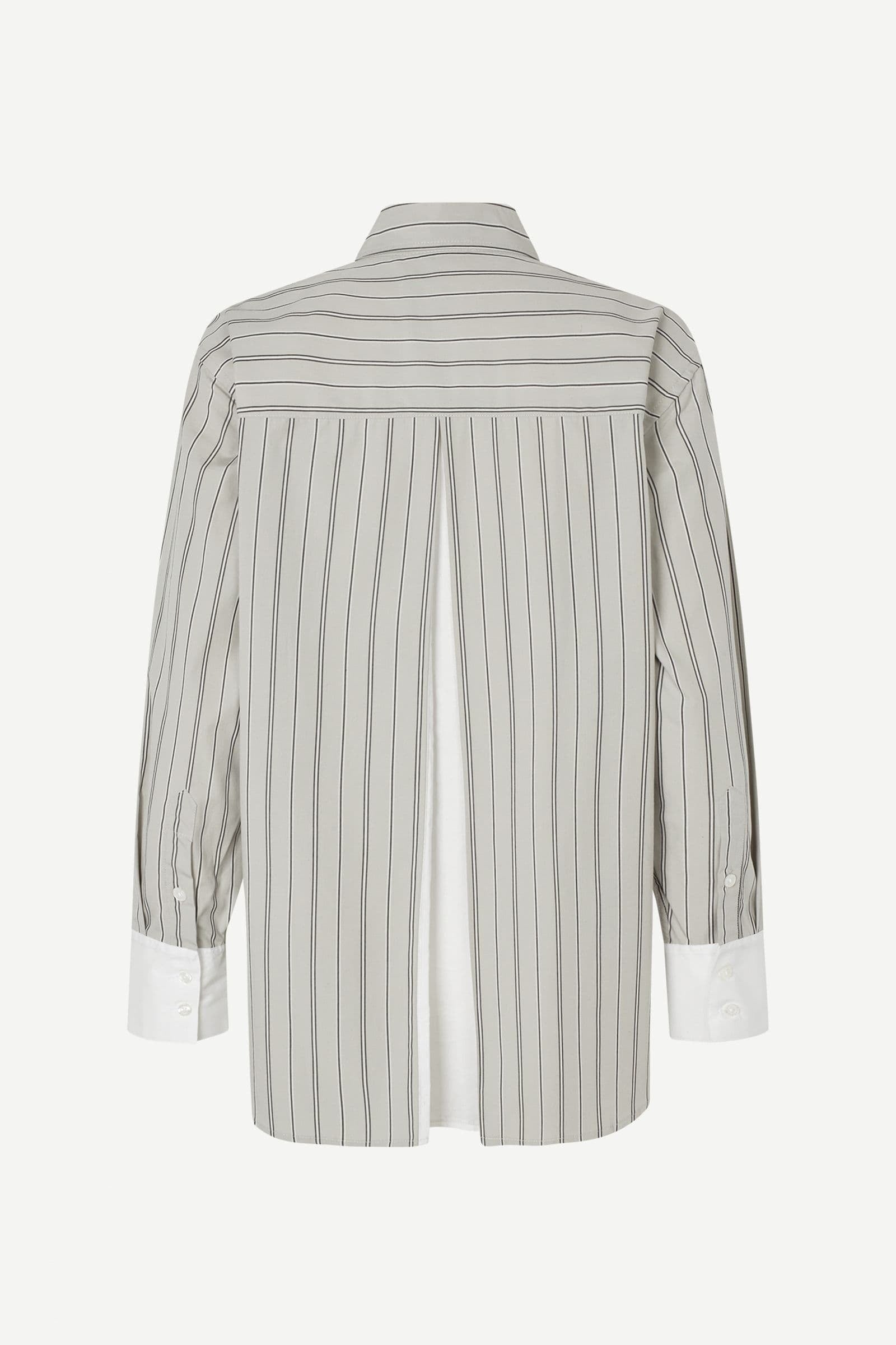 Samsoe Salas Shirt Alfalfa Stripe-Shirts-West of Woodward Boutique-Vancouver-Canada