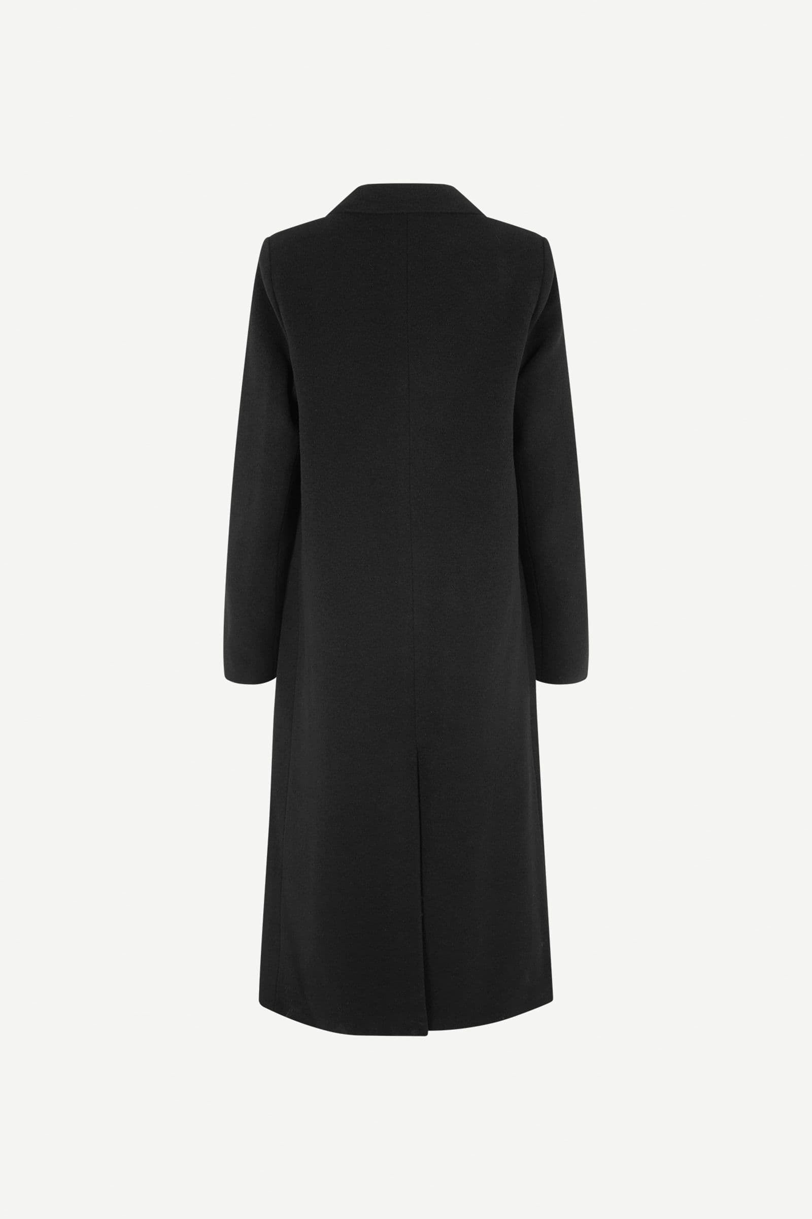Samsoe Falcon Coat Black-Coats-West of Woodward Boutique-Vancouver-Canada