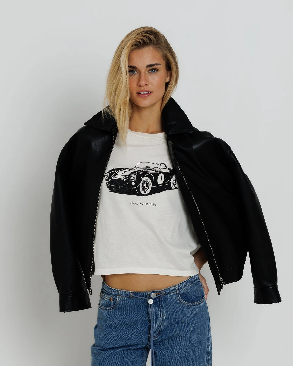 Sunny Somewhere Miami Motor Club Everyday Tee Off White-T-Shirts-West of Woodward Boutique-Vancouver-Canada