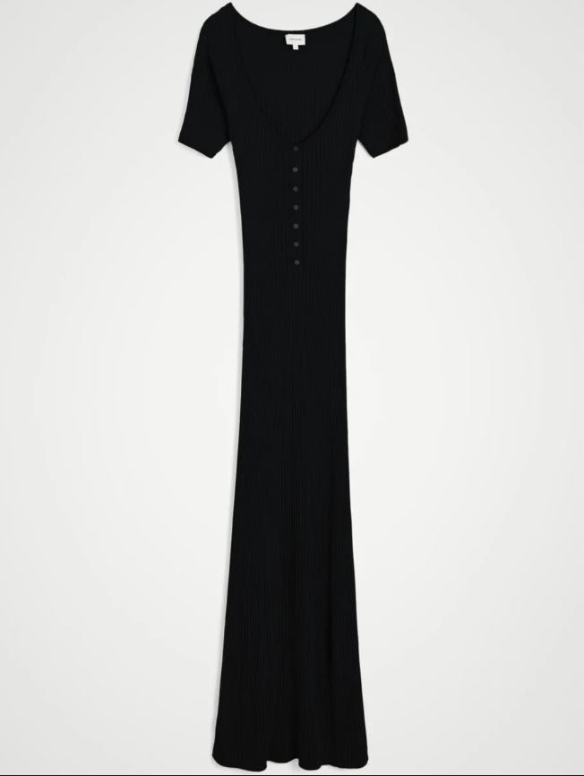 Herskind Mira Knit Dress Black-Dresses-West of Woodward Boutique-Vancouver-Canada