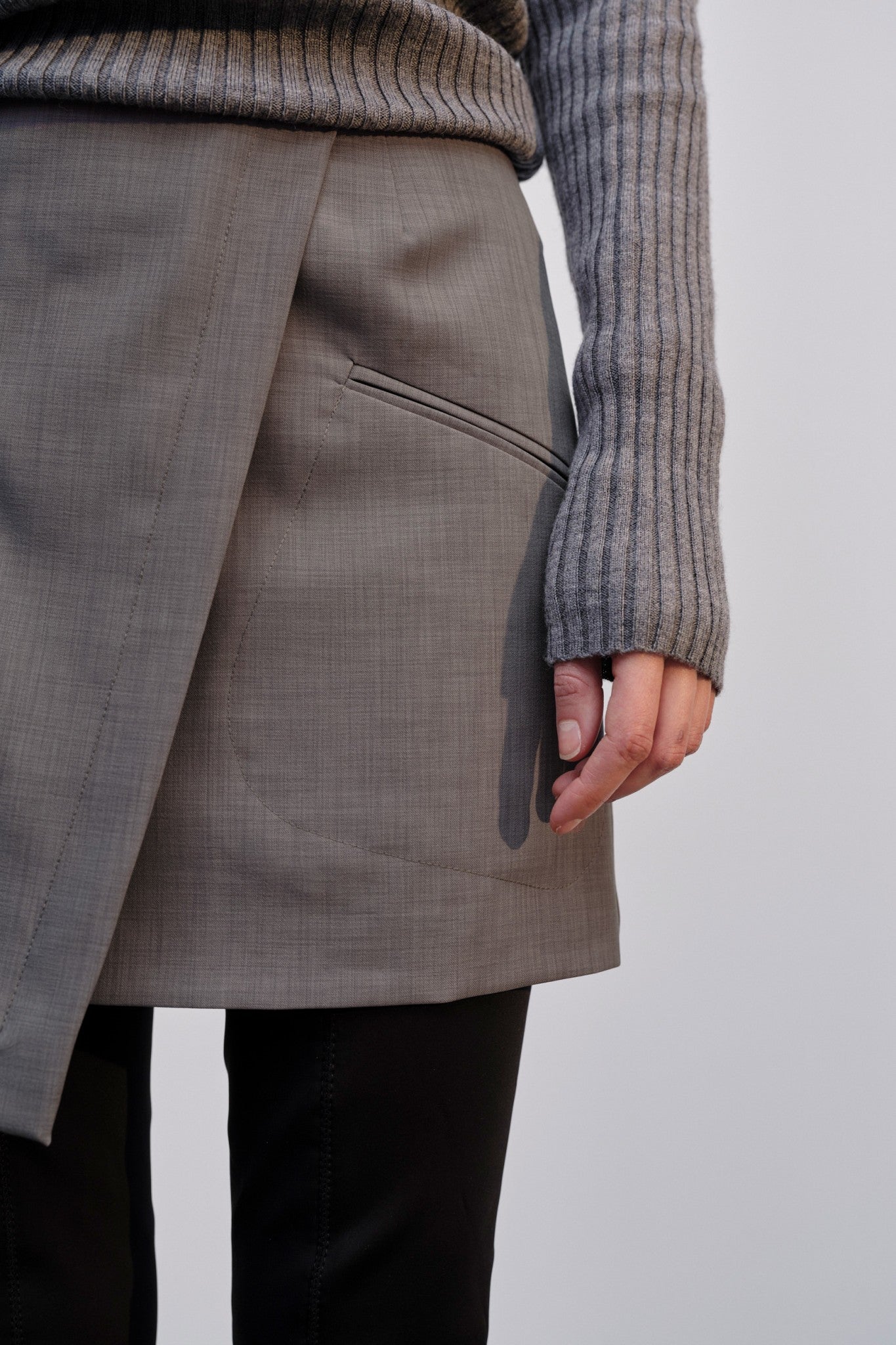 Herskind Carolina Skirt Light Grey-Dresses-West of Woodward Boutique-Vancouver-Canada