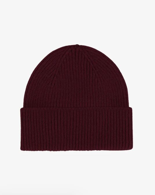 Colorful Standard Merino Wool Beanie Oxblood Red-Accessories-West of Woodward Boutique-Vancouver-Canada