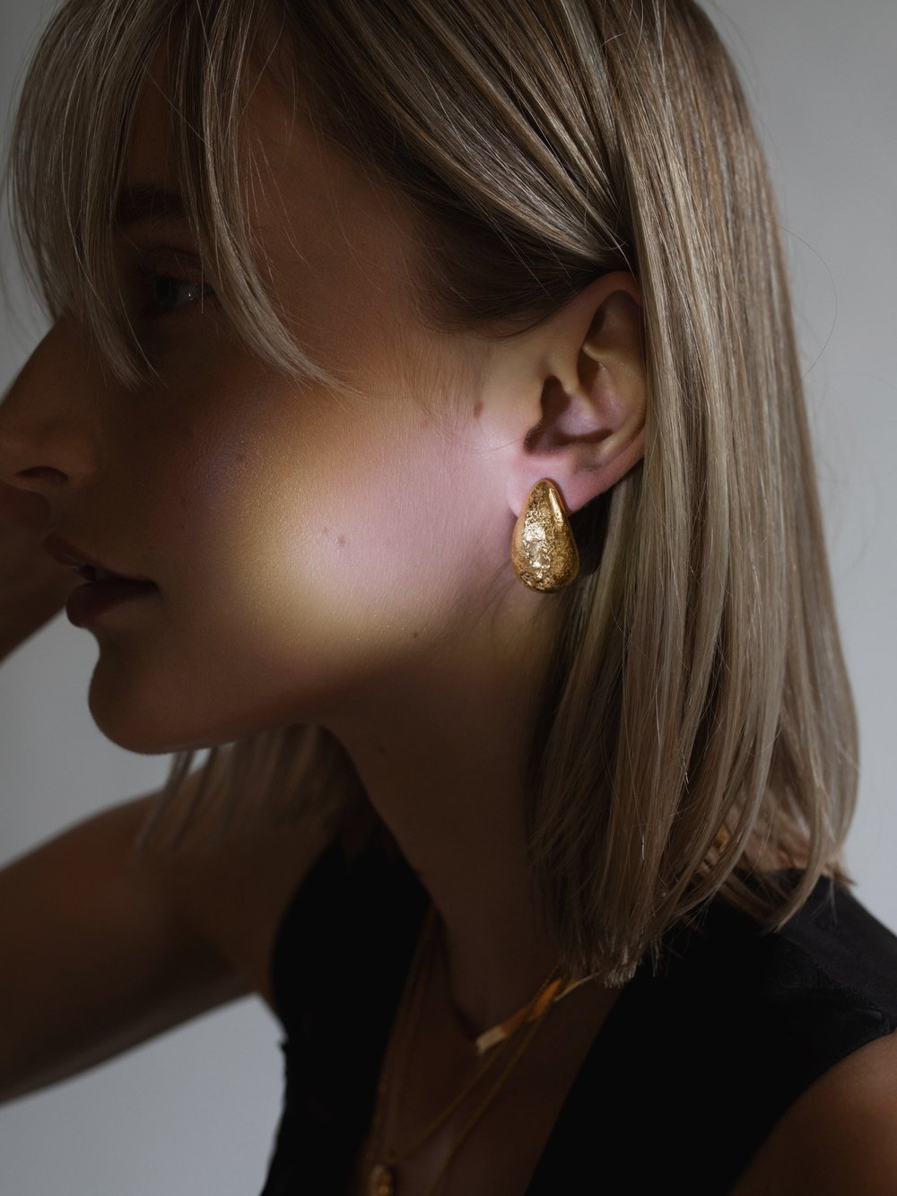 Pamela Card Baia Cannone Earrings 24K Gold Plated-Accessories-West of Woodward Boutique-Vancouver-Canada