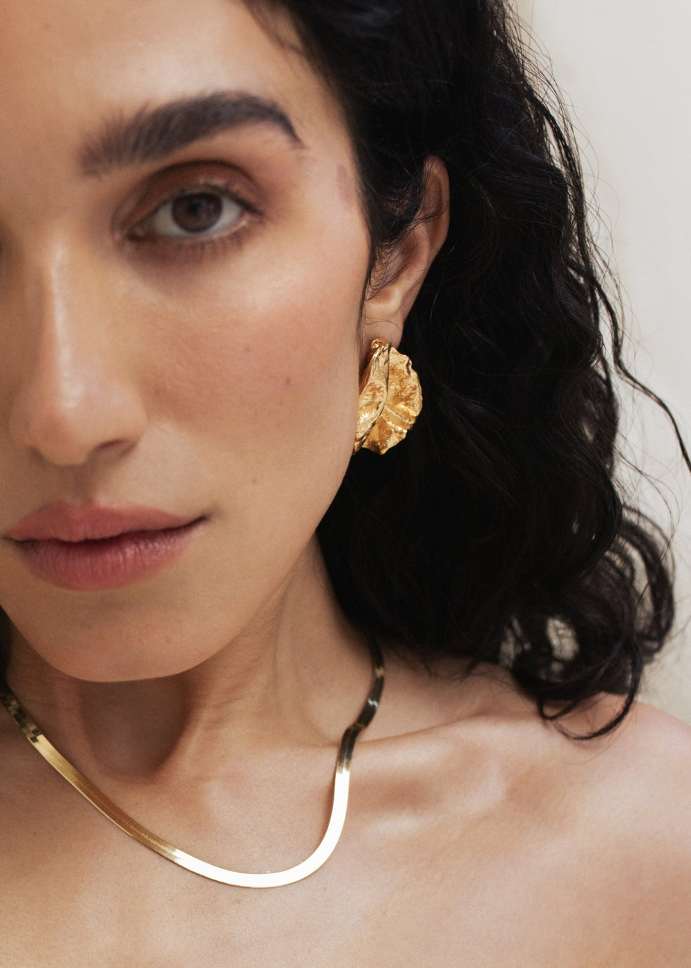 Pamela Card Coming Alive Sculpture Earrings 24K Gold Vermeil-Accessories-West of Woodward Boutique-Vancouver-Canada