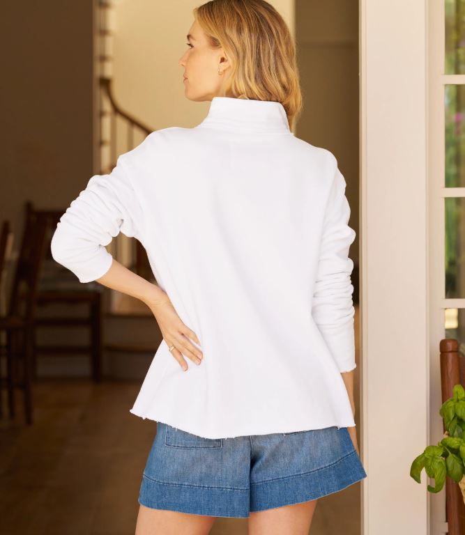 Frank &amp; Eileen Patrick Popover Sweatshirt White