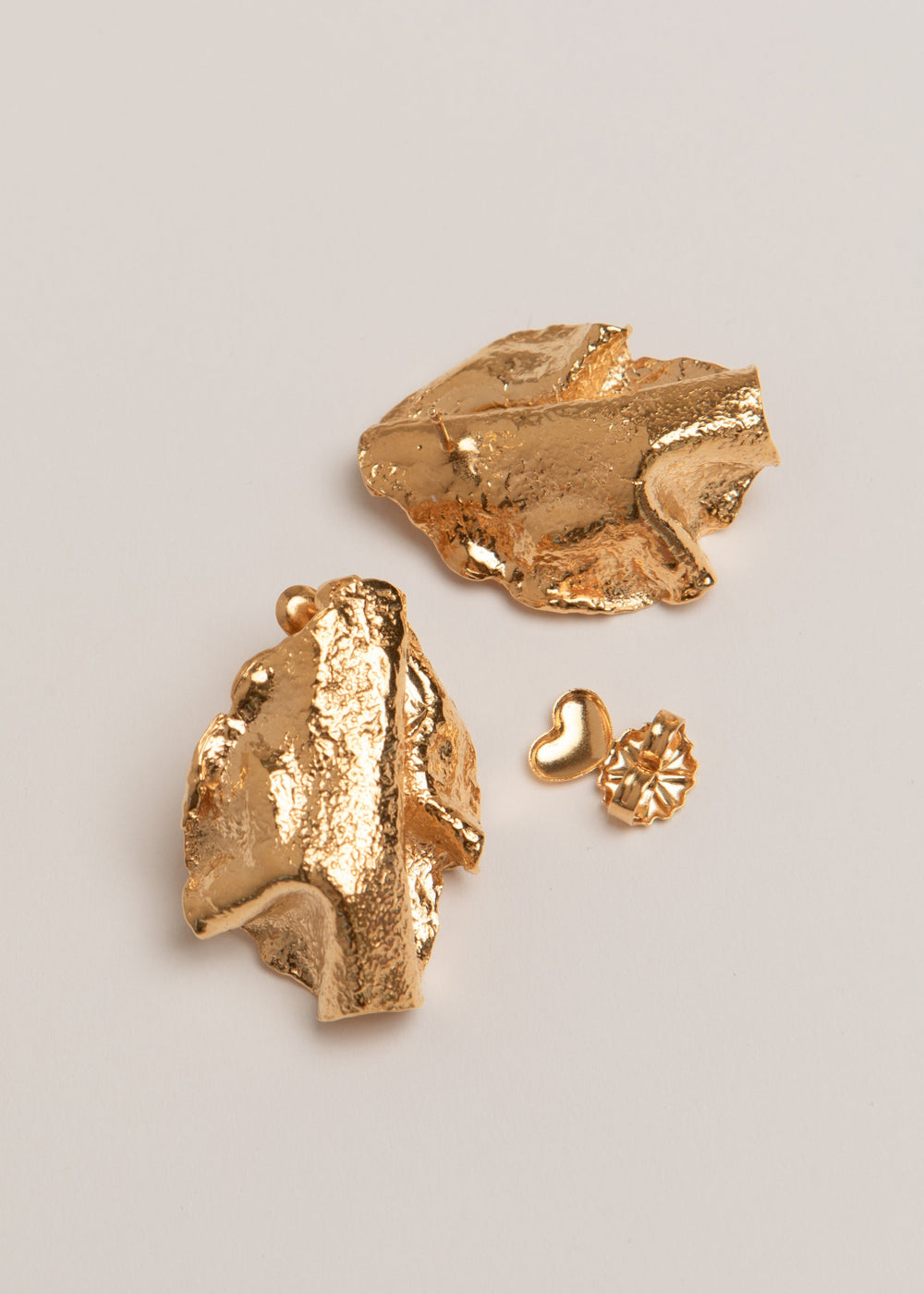 Pamela Card Coming Alive Sculpture Earrings 24K Gold Vermeil-Accessories-West of Woodward Boutique-Vancouver-Canada