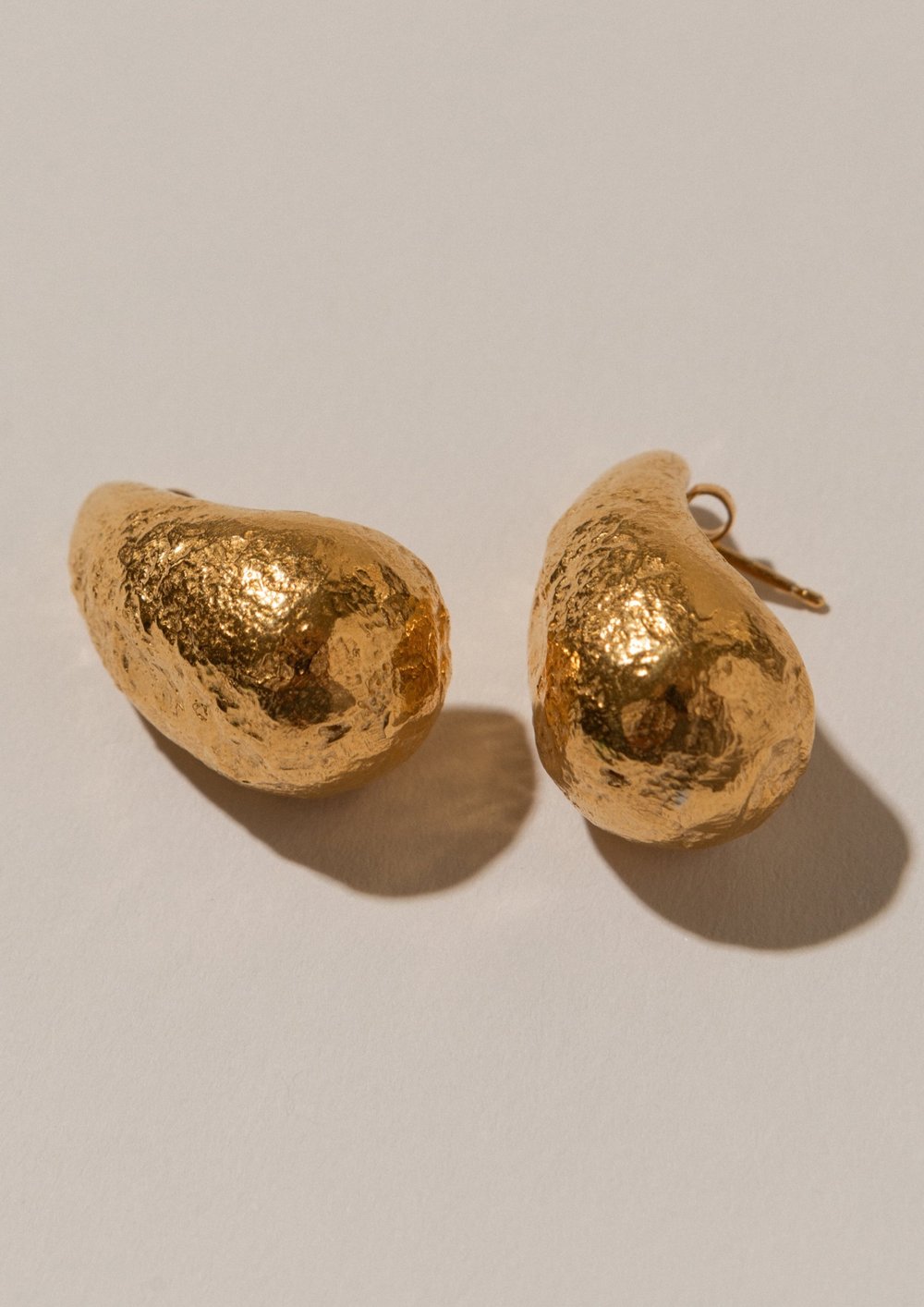 Pamela Card Baia Cannone Earrings 24K Gold Plated-Accessories-West of Woodward Boutique-Vancouver-Canada
