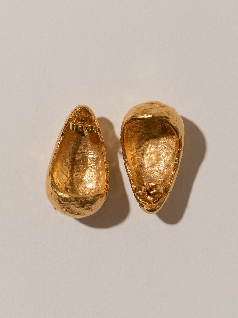 Pamela Card Baia Cannone Earrings 24K Gold Plated-Accessories-West of Woodward Boutique-Vancouver-Canada