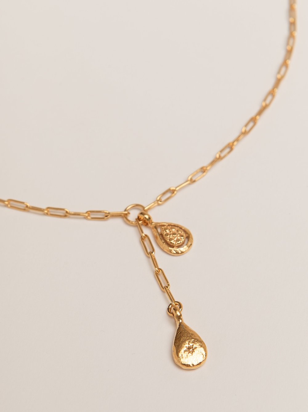 Pamela Card Theatre Of Emotions 18&quot; Necklace 24K Gold Plated-Accessories-West of Woodward Boutique-Vancouver-Canada