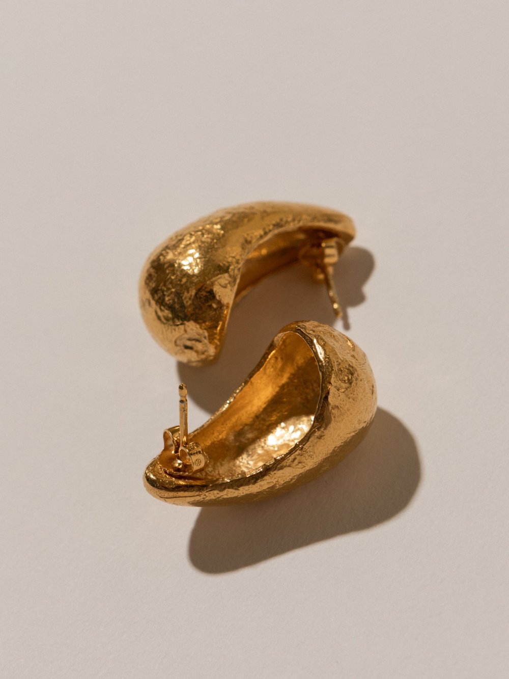Pamela Card Baia Cannone Earrings 24K Gold Plated-Accessories-West of Woodward Boutique-Vancouver-Canada