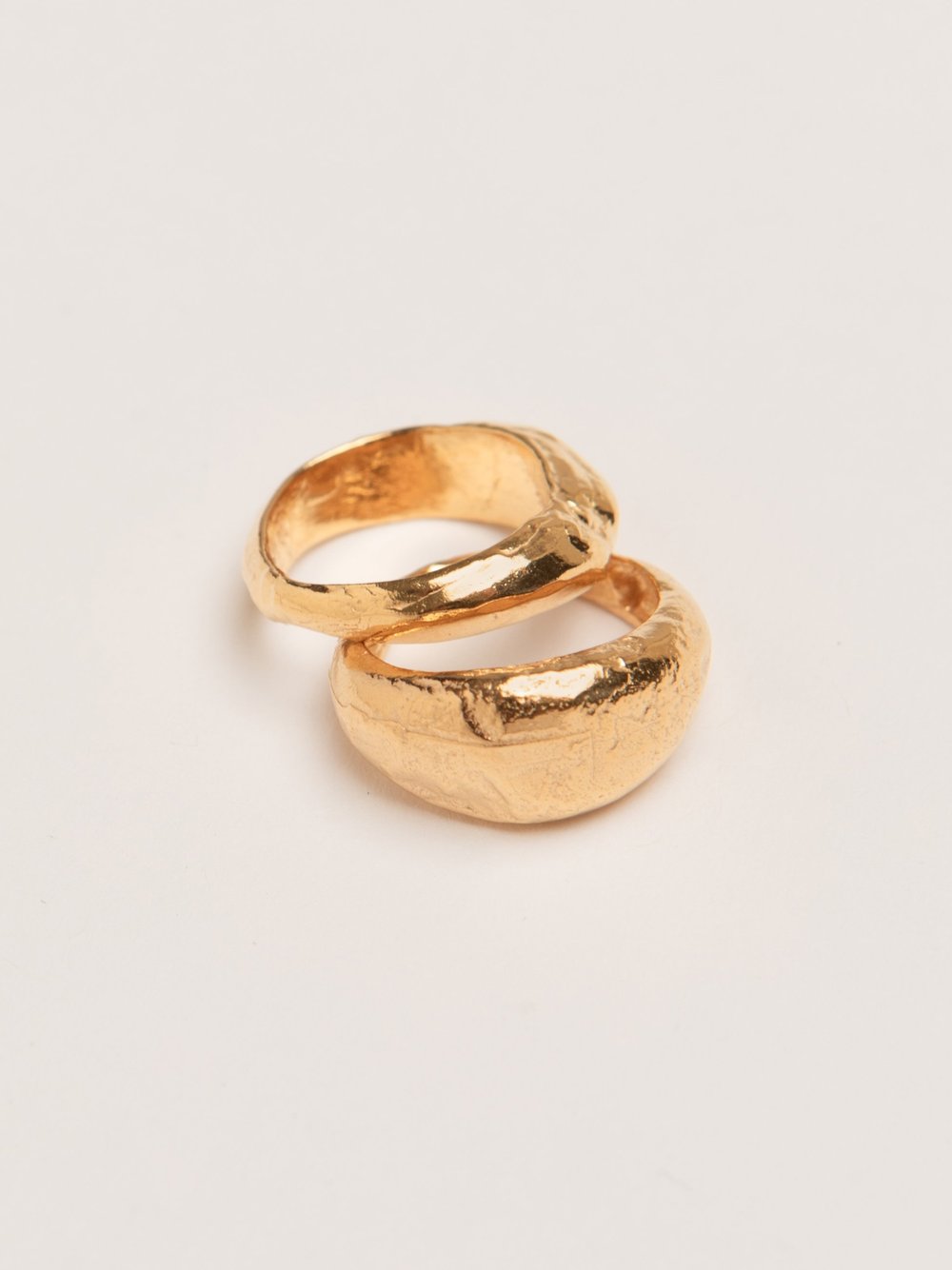 Pamela Card Opulent Crumble Ring 24K Gold Plated-Accessories-West of Woodward Boutique-Vancouver-Canada